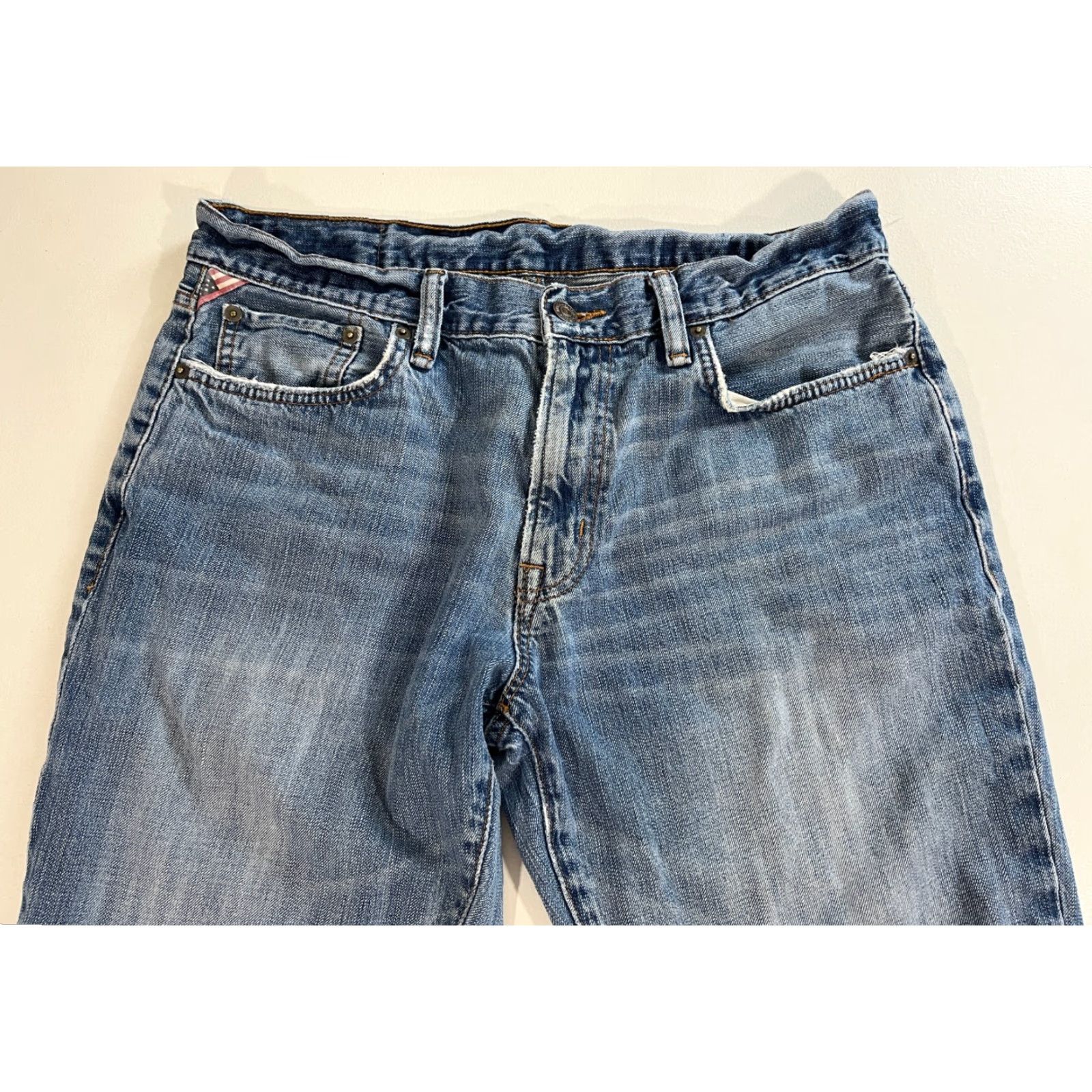 Vintage Ralph Lauren Denim & Supply Men's Vintage Slouch Jeans 33x30 Blue Denim & Supply Jeans" Size US 33 - 3 Thumbnail