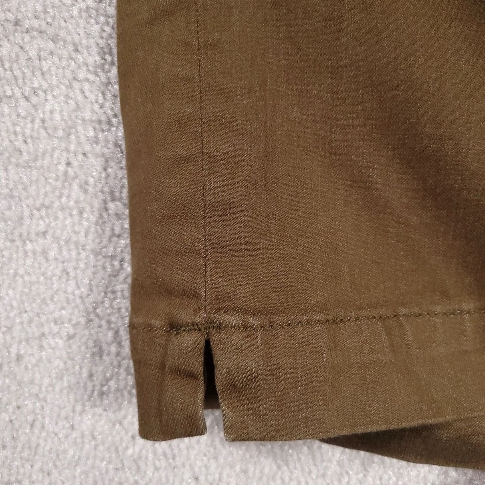 Vintage Laurie Felt Jeans Capri Women's 1XP Petite Brown Button Stretch Silky Dark Wash Denim 5-Pocket Size 27" / US 4 / IT 40 - 6 Thumbnail