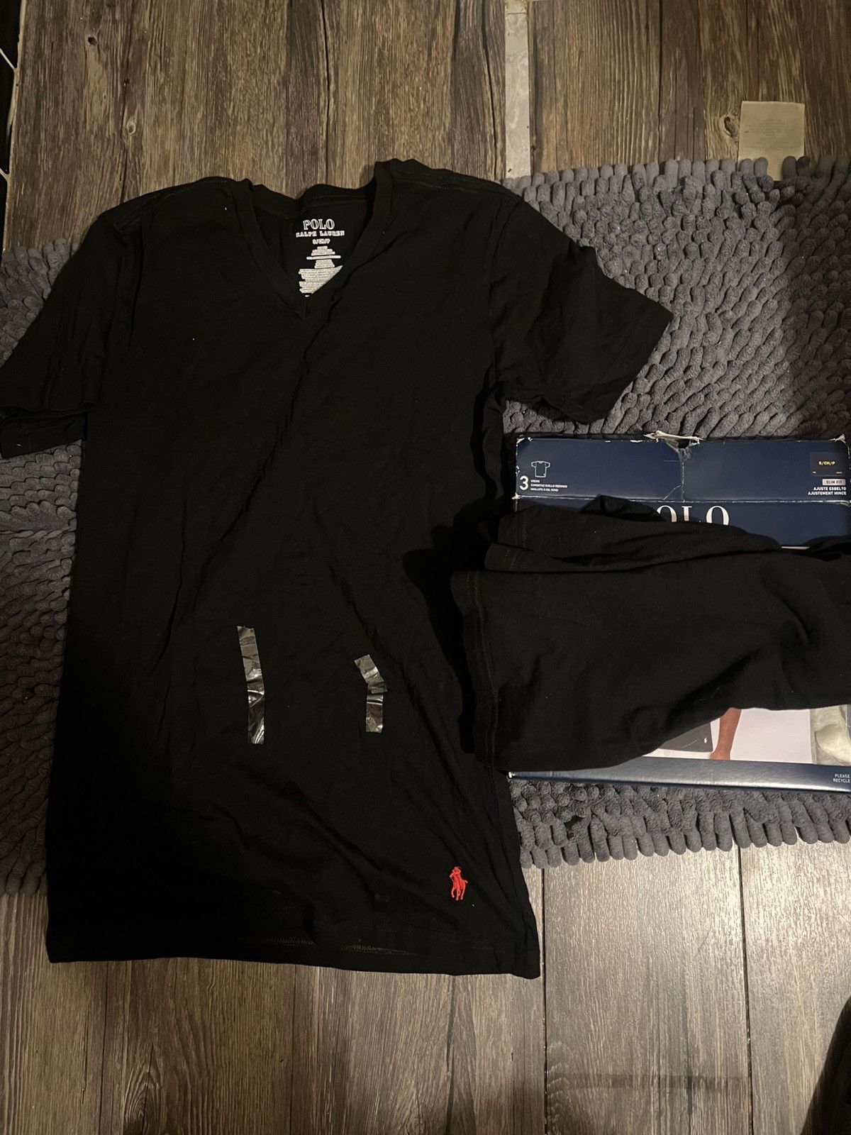 Polo Ralph Lauren Pack of 2 Polo Ralph Lauren Slim Fit V-Neck Tees Size US S / EU 44-46 / 1 - 1 Thumbnail