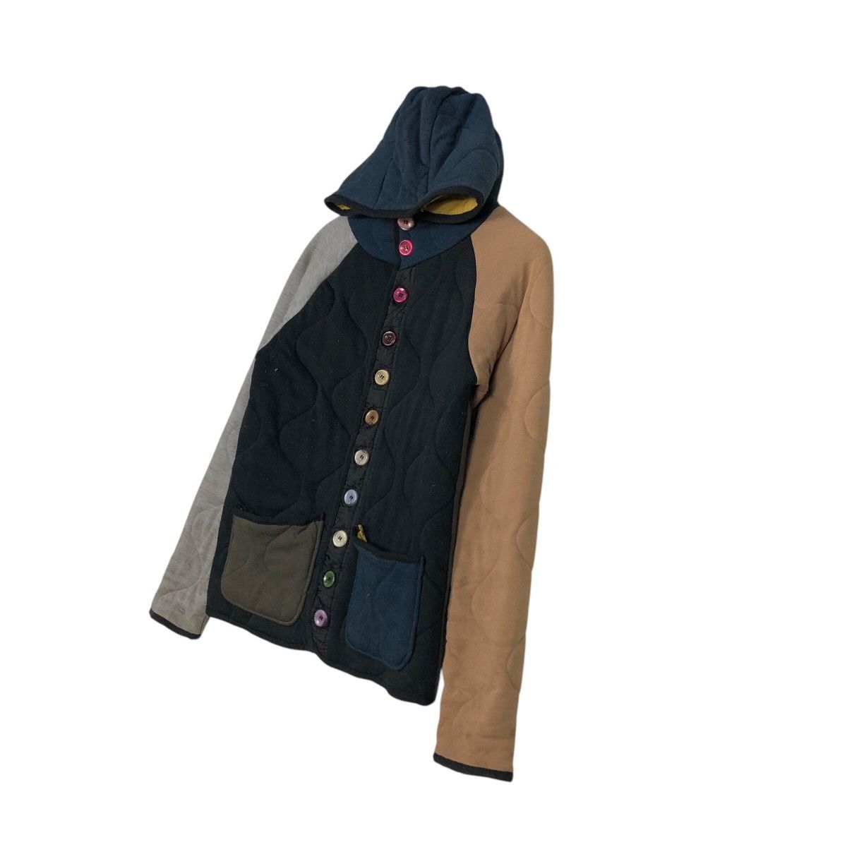 Japanese Brand 📌Vintage Button Quilted Jacket Grand One Japan Style Size US S / EU 44-46 / 1 - 3 Thumbnail
