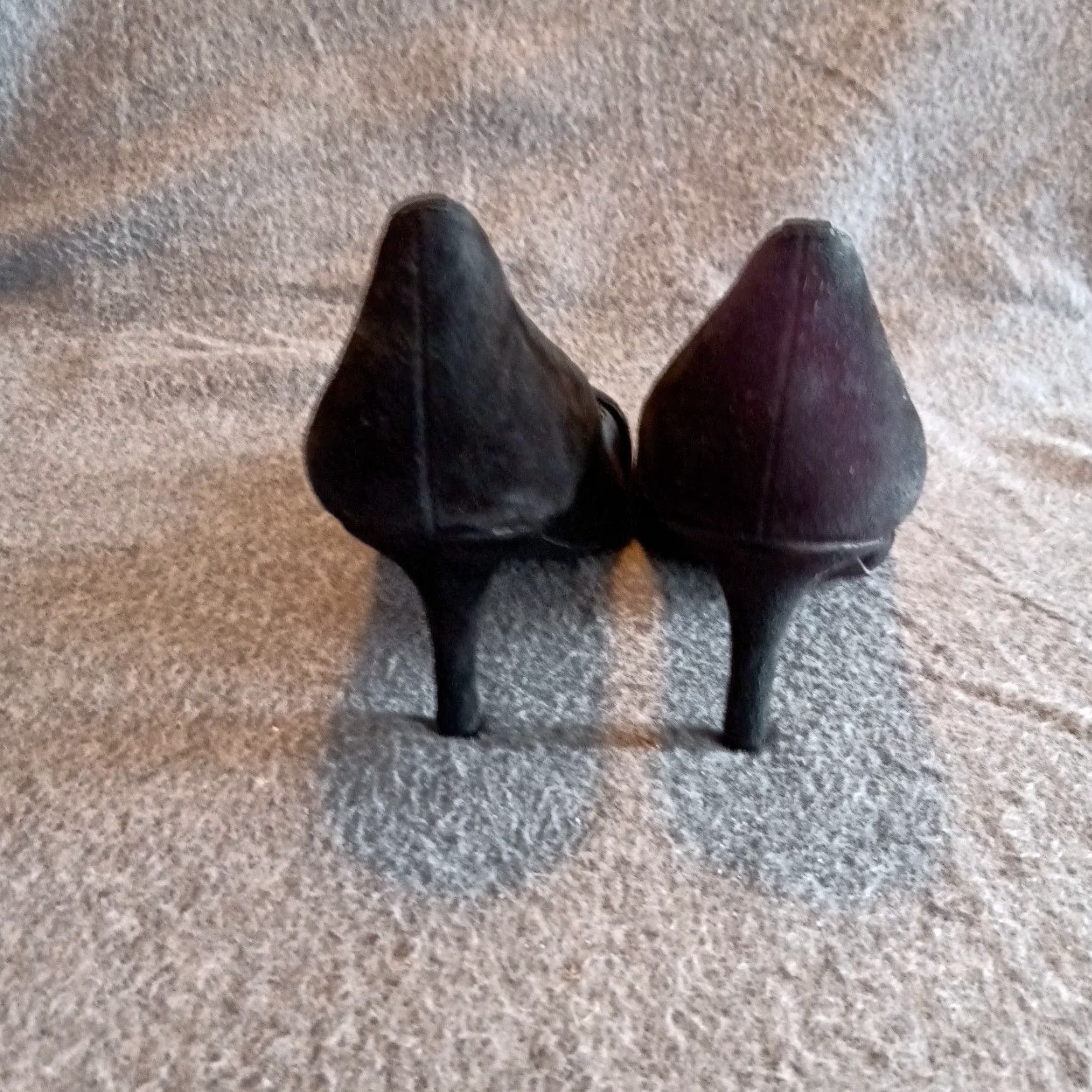 Alfani ALFANI Heel Pumps Womens 9M Black Classic Leather Bow Round Toe High Heel Size M / US 6-8 / IT 42-44 - 3 Thumbnail
