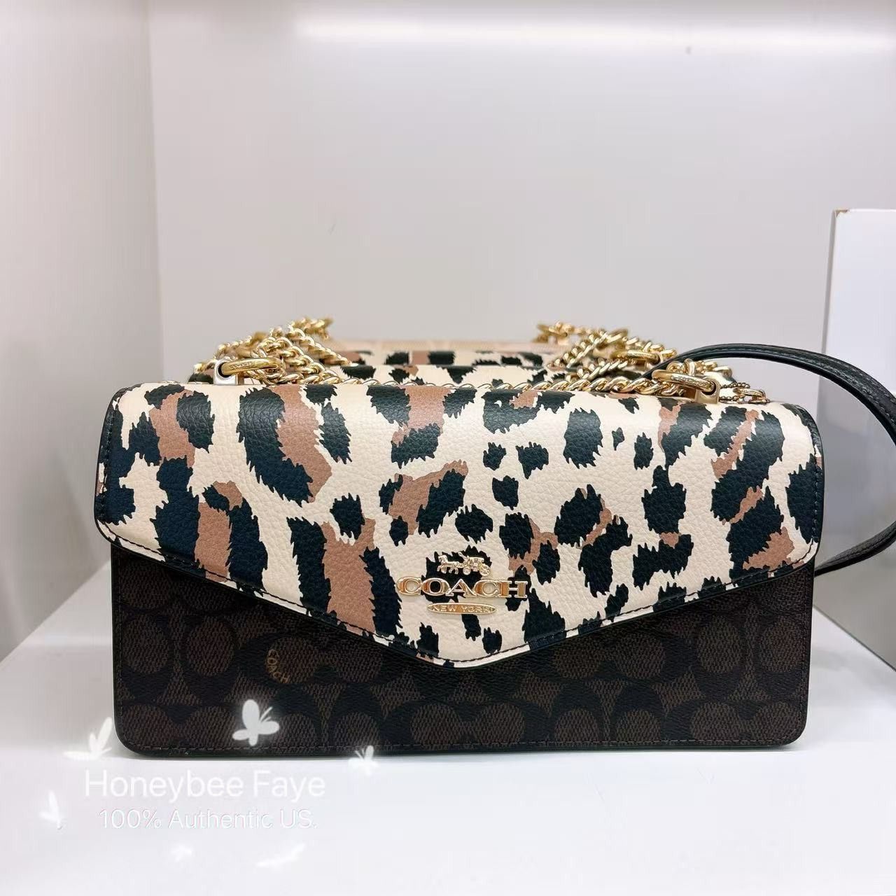 Coach Klare Envelope Crossbody Bag With Leopard Print CCD02 Size ONE SIZE - 2 Thumbnail