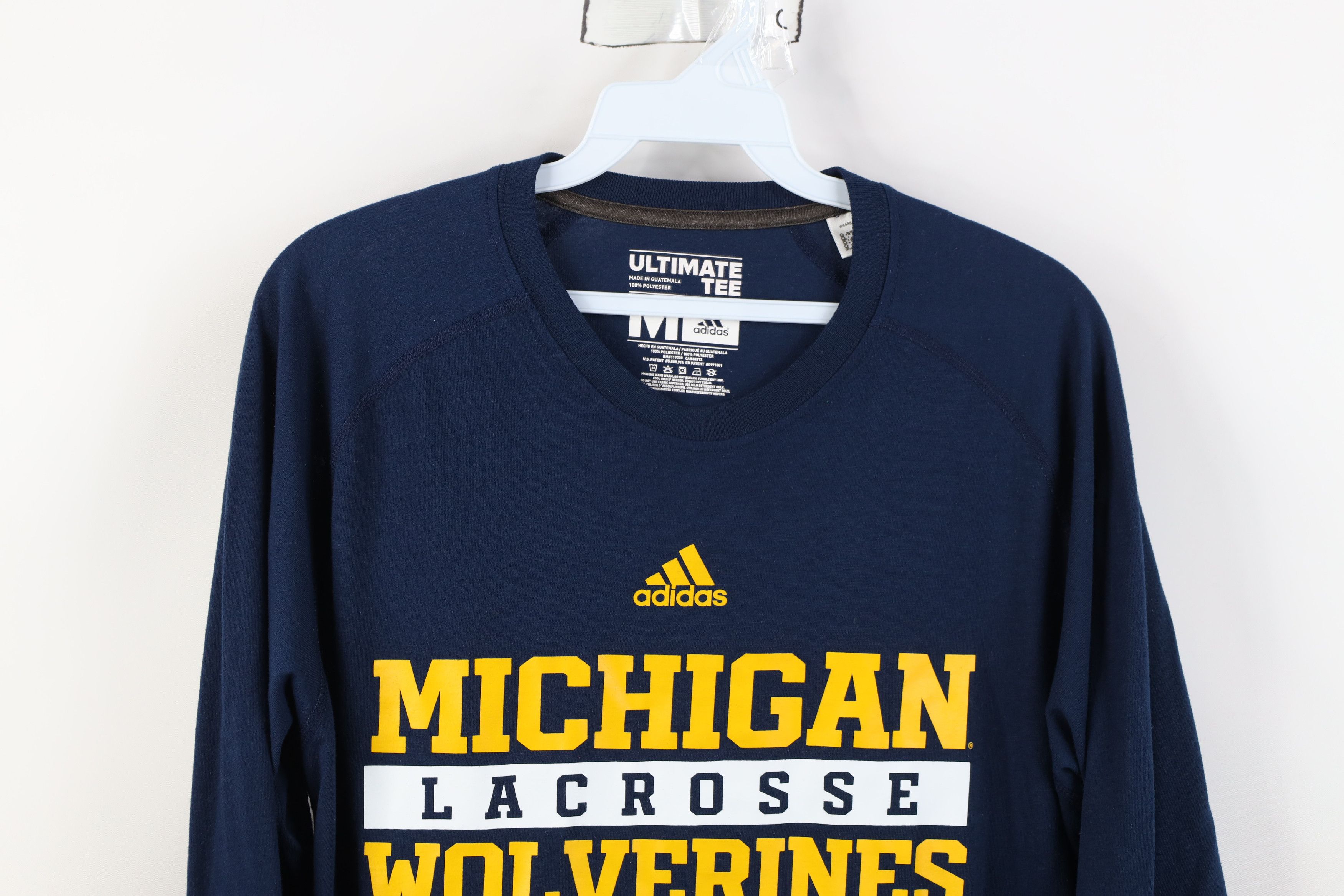 Adidas Adidas University of Michigan Lacrosse Long Sleeve T-Shirt Size US M / EU 48-50 / 2 - 2 Thumbnail