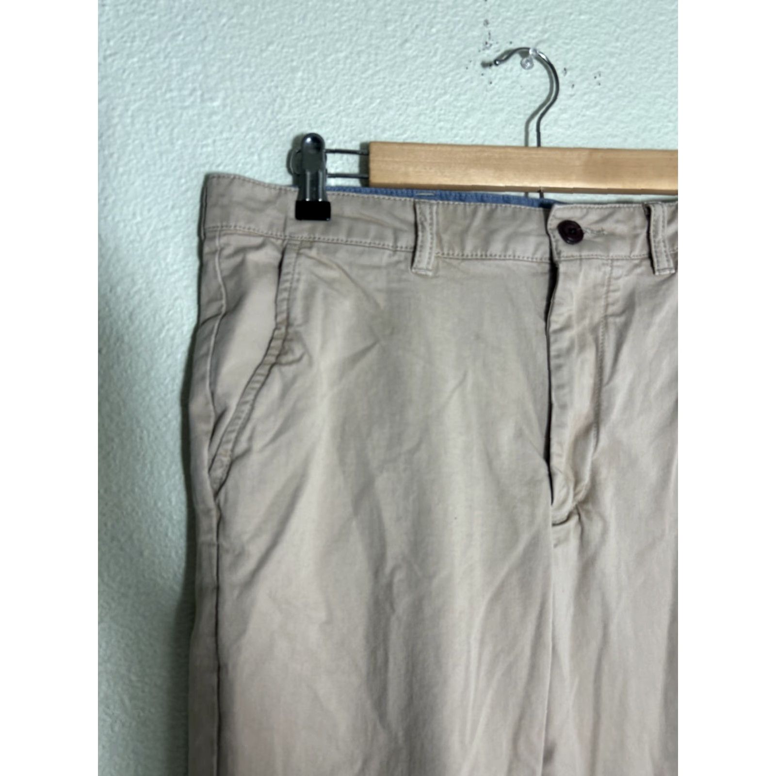 Vintage LL Bean Pants Mens 32x31 Beige Chino Classic Fit Straight Leg 509409 Size US 32 / EU 48 - 4 Thumbnail