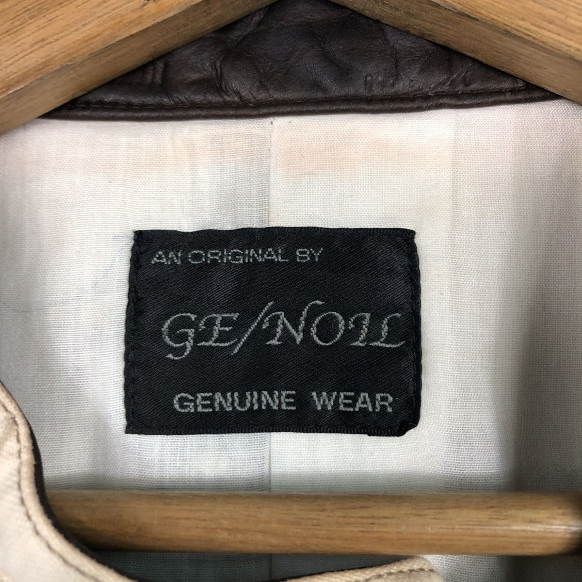Japanese Brand 🔥CROPPED BIKER LEATHER JACKET COWHIDE GE/NOIL GENUINE WEAR Size US L / EU 52-54 / 3 - 20 Thumbnail