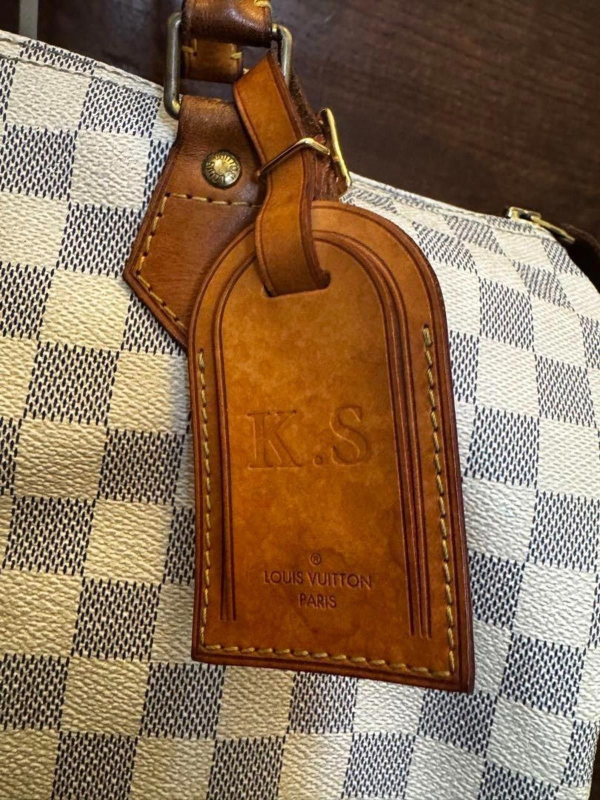 Louis Vuitton Louis Vuitton - Damier Azur Speedy 30 Handbag Size ONE SIZE - 9 Thumbnail