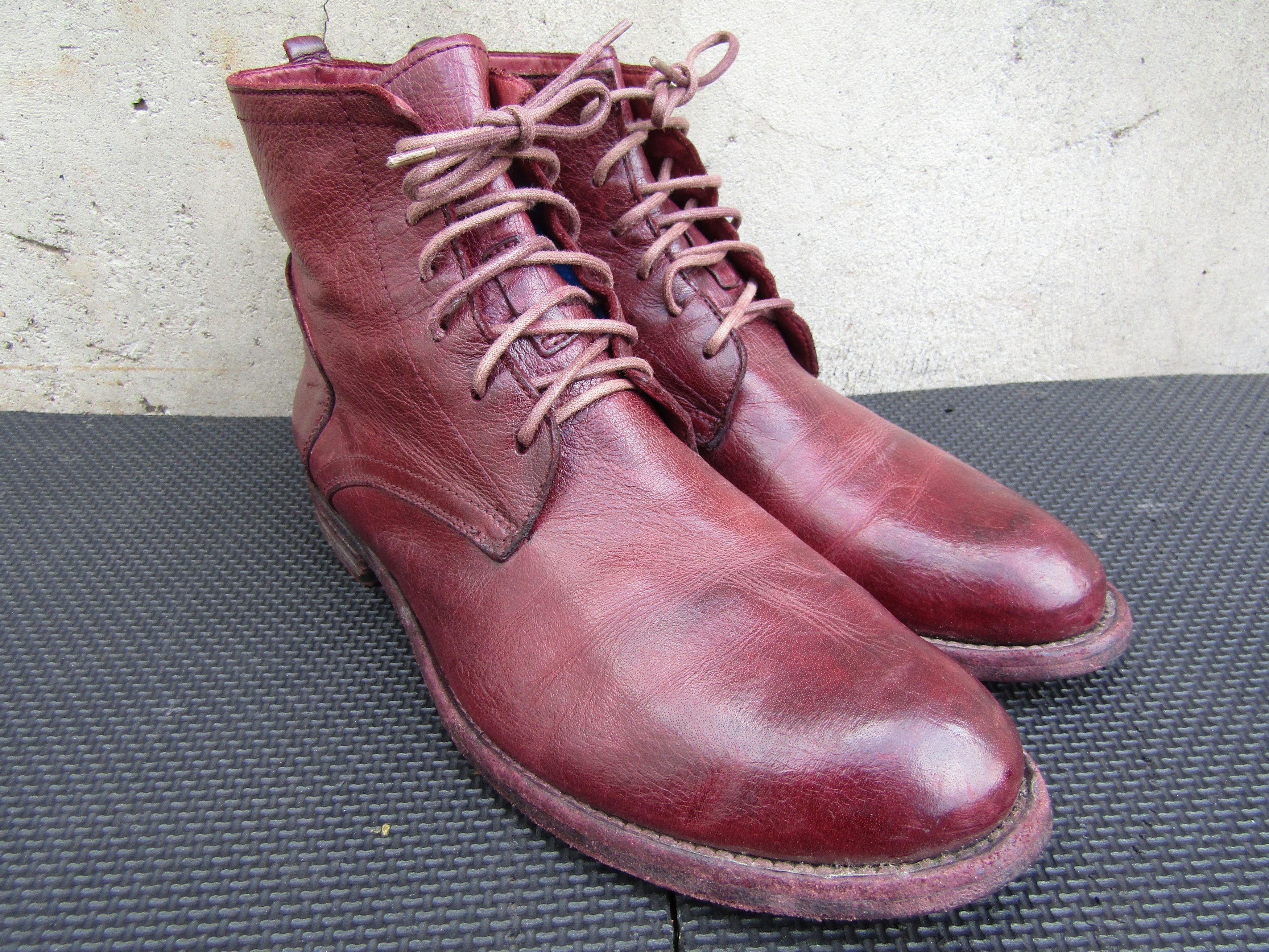 Officine Creative OFFICINE CREATIVE Red Womens Ankle Boots Lace Booties Size US 7.5 / IT 37.5 - 3 Thumbnail