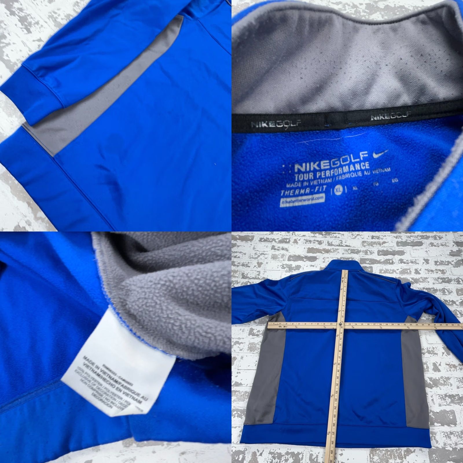 Nike Nike Sweatshirt Men XL Blue Gray Pullover Dri Fit Quarter Zip Sweater Royal Size US XL / EU 56 / 4 - 8 Thumbnail