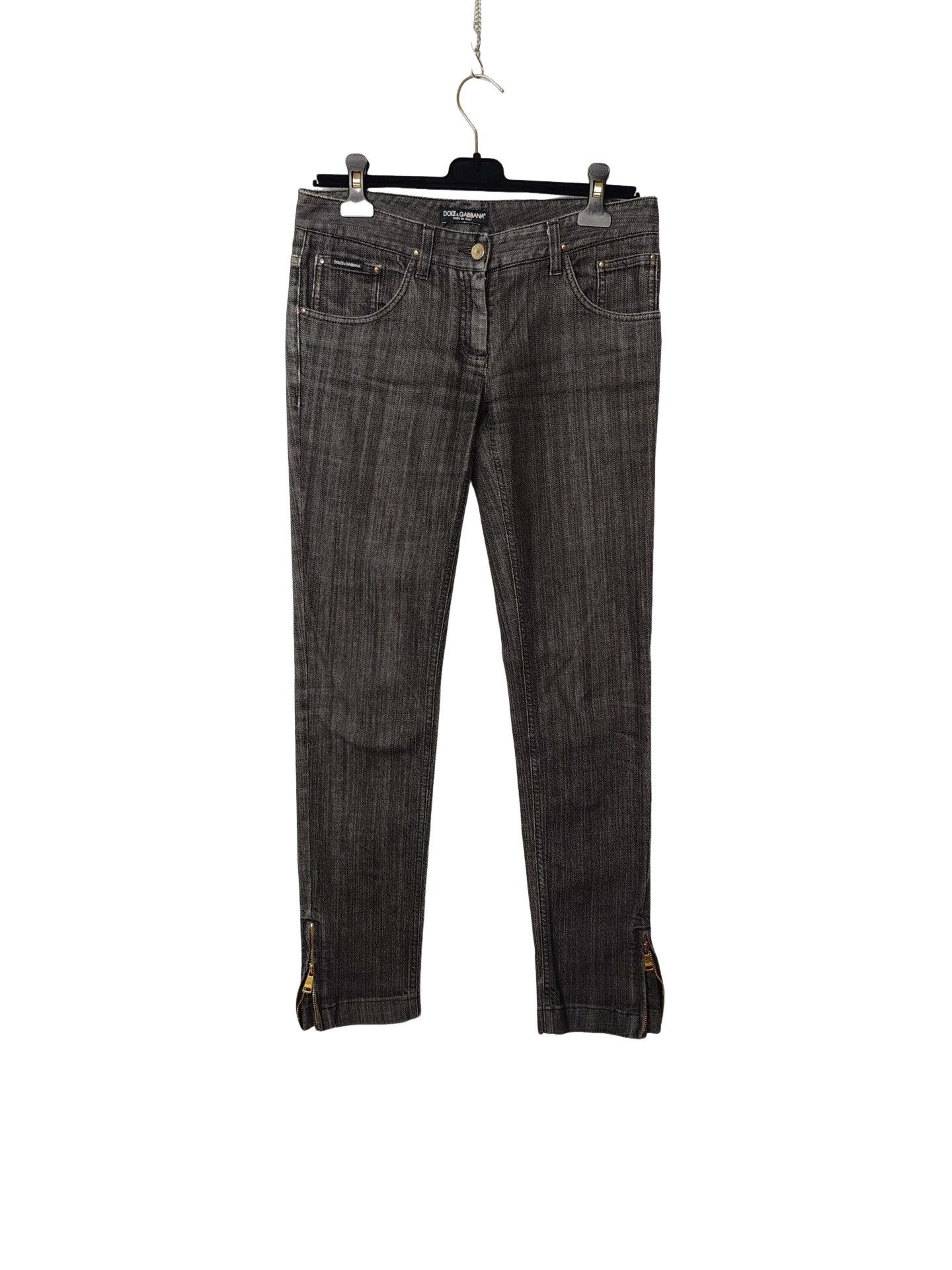 Dolce & Gabbana Dolce & Gabbana Metal Logo Plaque Jeans Size 42 Size 28" / US 6 / IT 42 - 1 Thumbnail