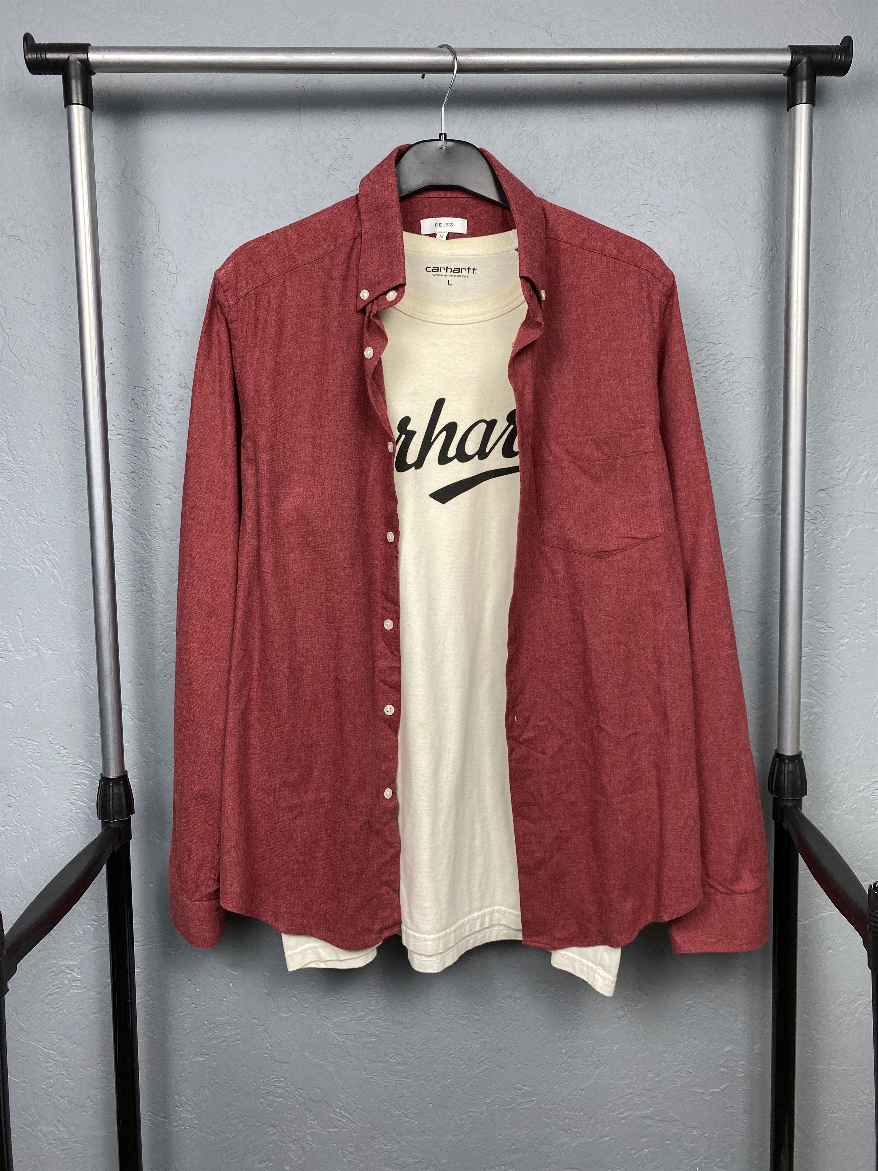 Flannel × Reiss × Vintage Reiss Vintage Mens Flannel Shirt Size US M / EU 48-50 / 2 - 1 Thumbnail