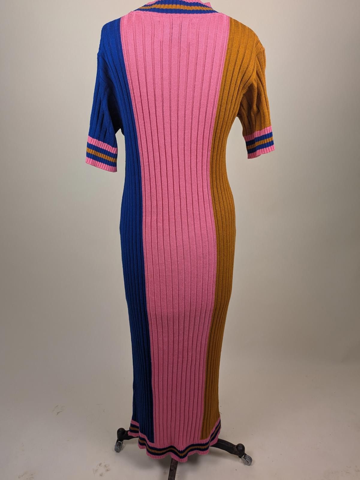 Henrik Vibskov Henrik Vibskov maximalist colourblock knit maxi dress Size L / US 10 / IT 46 - 4 Thumbnail