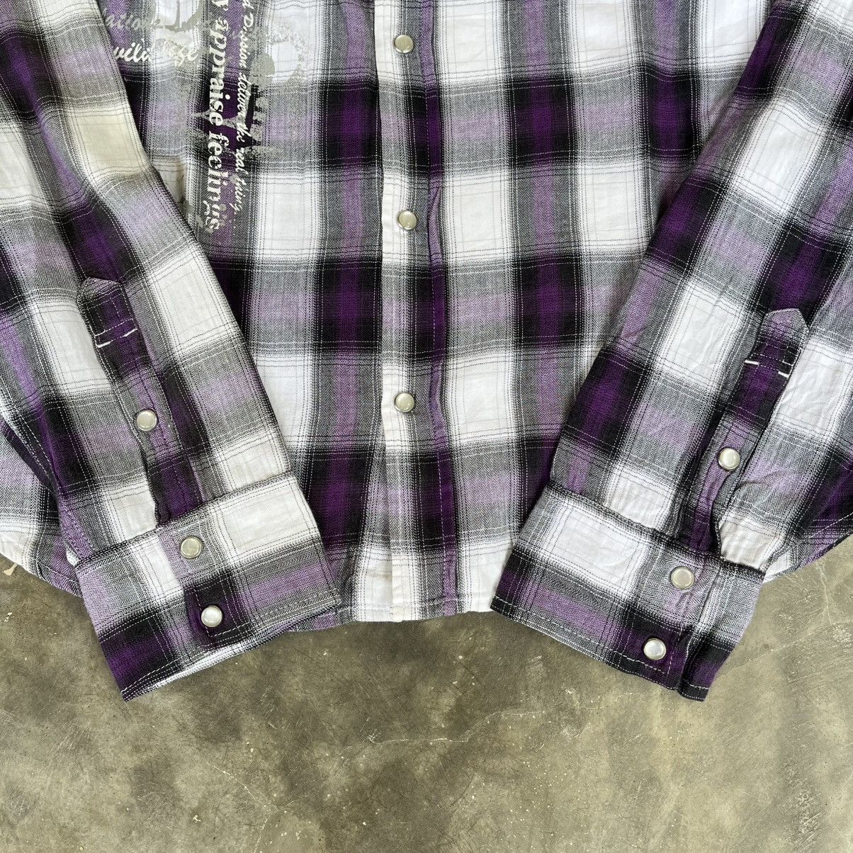 Hysteric Glamour Y2K Bad Boy Poem Snap Button Shirt Size US XL / EU 56 / 4 - 4 Thumbnail