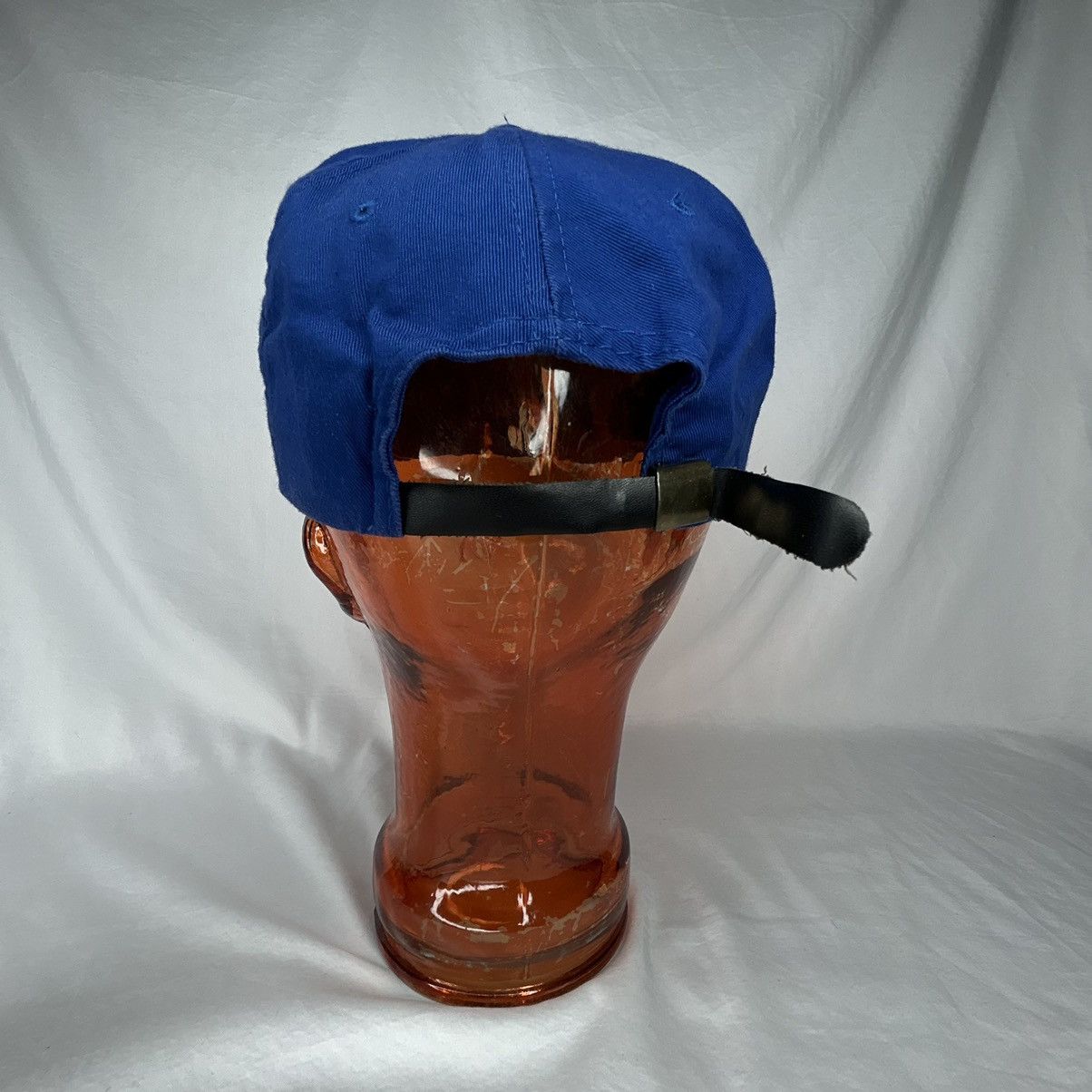 Vintage Vtg 90’s Carnival Cruise Blue Leather Strapback Hat Size ONE SIZE - 4 Thumbnail