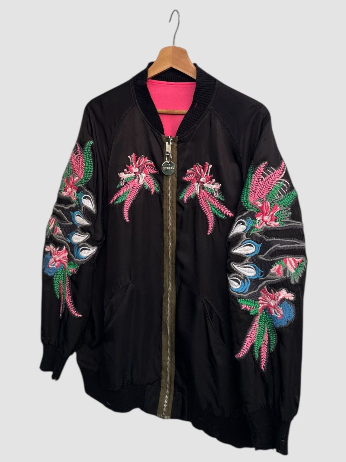 Diesel Black Gold Diesel Braves Reversible Sukajan Jacket Size US XS / EU 42 / 0 - 4 Thumbnail
