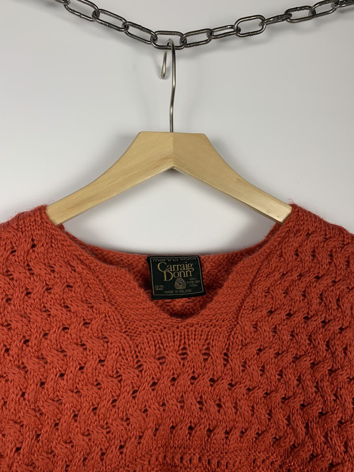 Aran Isles Knitwear Vintage Carraig Donn Cable Knit Wool Sweater Fisherman Sz L Size US L / EU 52-54 / 3 - 7 Thumbnail