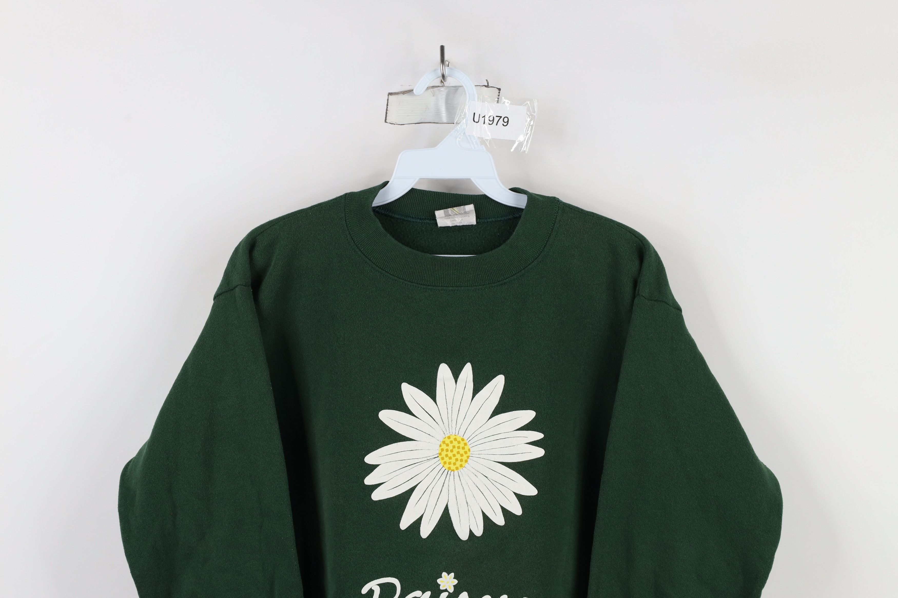 Vintage Vintage 90s Streetwear Daisy Flower Crewneck Sweatshirt USA Size S / US 4 / IT 40 - 2 Thumbnail