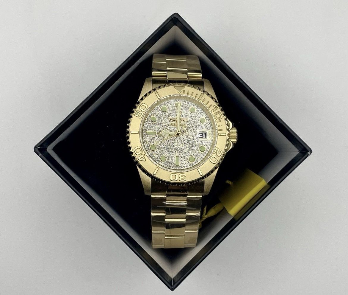 Invicta Invicta ProDiver Velaquest 50284 Automatic Gold Tone 43mm Size 34 - 11 Thumbnail