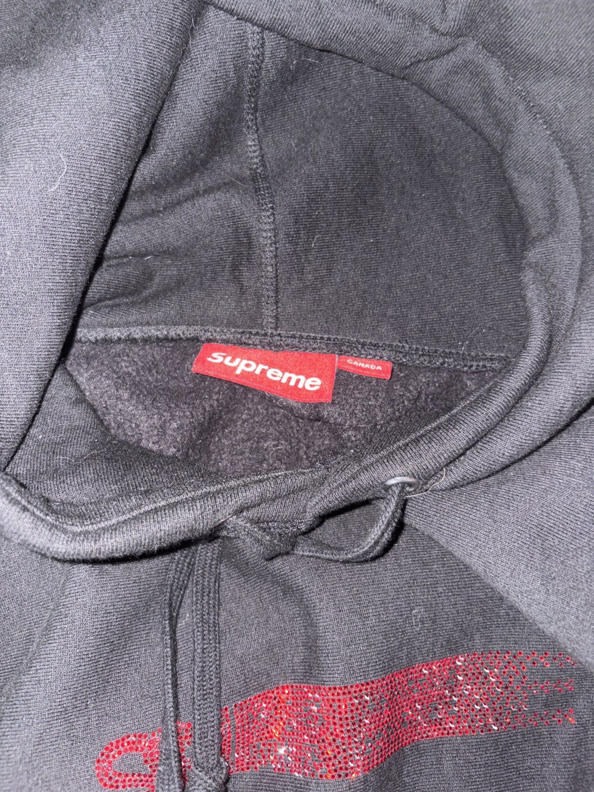 Supreme × Swarovski Supreme x Swarovski Black Motion Logo Hoodie Size US L / EU 52-54 / 3 - 4 Thumbnail