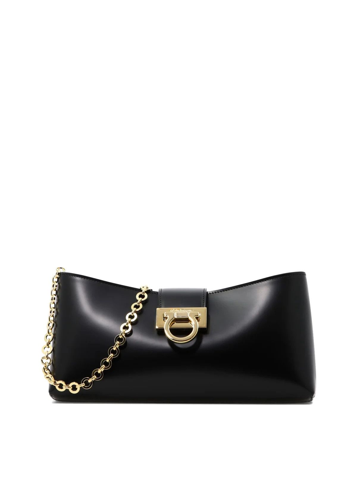 Salvatore Ferragamo o1s1rm1124 Size: OS / Leather Shoulder Bag in Nero Size ONE SIZE - 1 Thumbnail