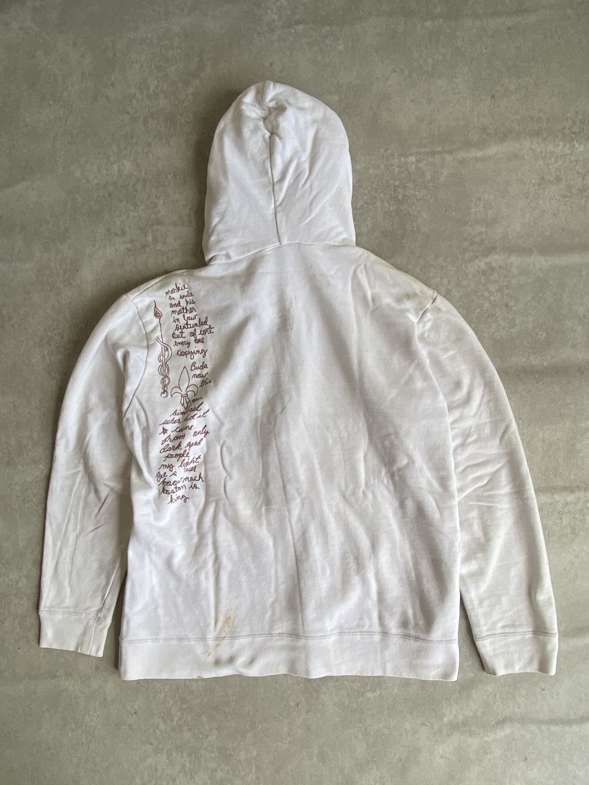 Hysteric Glamour 💀LAST DROP💀Poem Punk Thrashed Hoodie ifsixwasnine lgb style Size US L / EU 52-54 / 3 - 8 Thumbnail