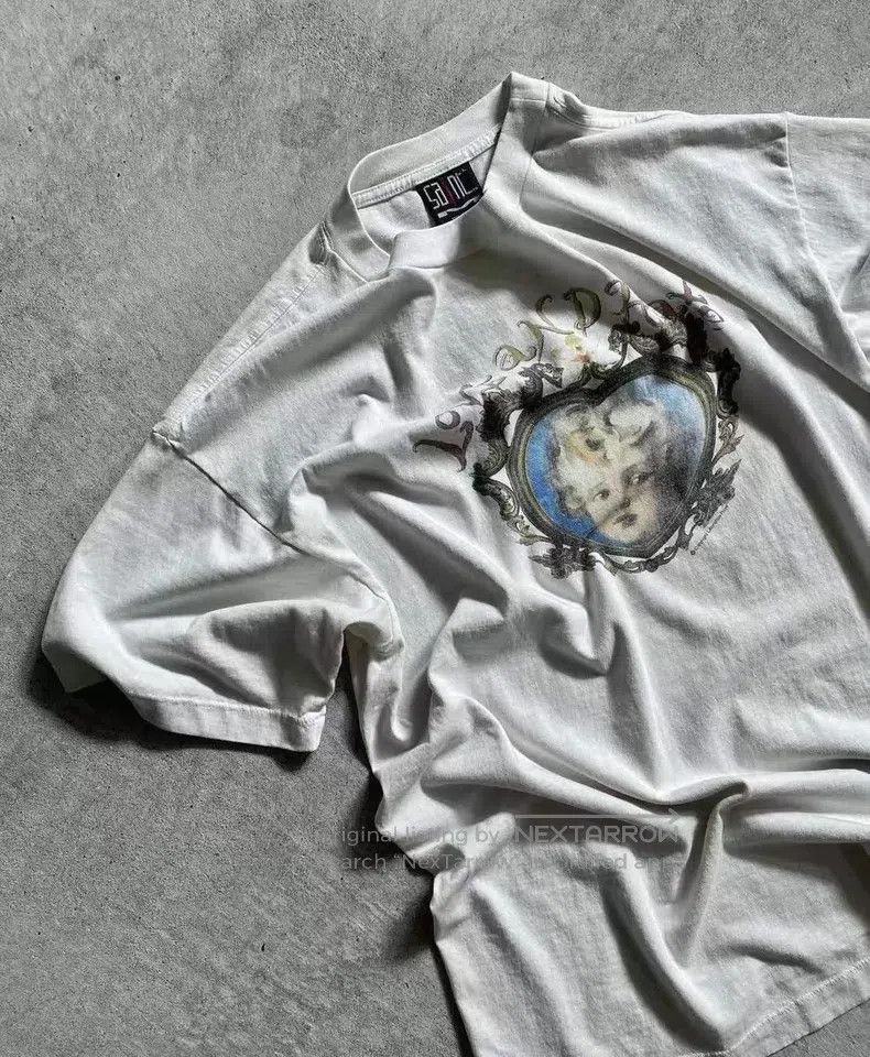 Saint Michael Saint Michael Little angel print short sleeves old white Size US M / EU 48-50 / 2 - 3 Thumbnail