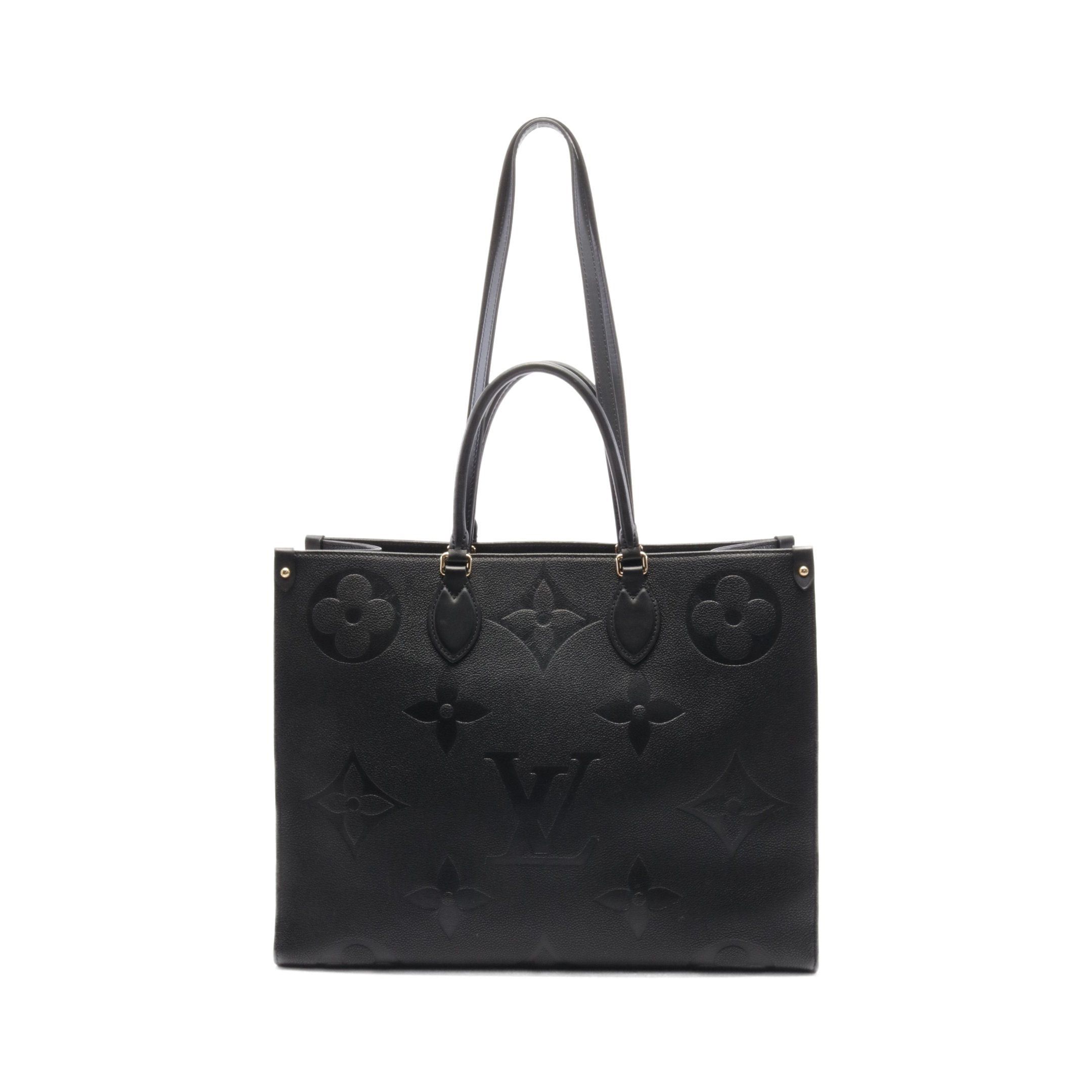 Louis Vuitton Louis Vuitton On-The-Go Gm Monogram Empreinte Noir Shoulder Bag Tote Leather Black Size ONE SIZE - 1 Thumbnail