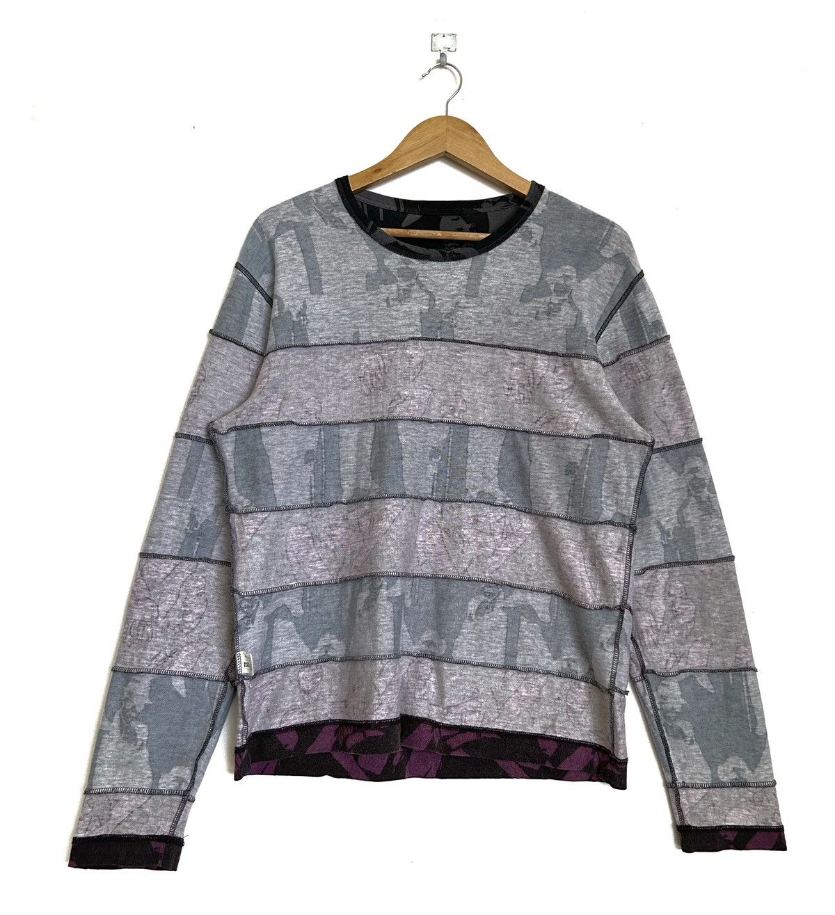 Issey Miyake RARE🔥A/W 2004 ISSEY MIYAKE MEN POTRAIT L/S HAGI BLOCK SEAMS Size US M / EU 48-50 / 2 - 3 Thumbnail
