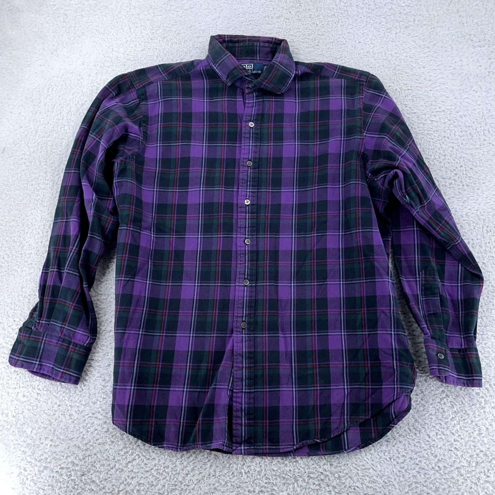 Polo Ralph Lauren Polo Ralph Lauren Shirt Mens XL Multi Plaid Regent Classic Fit Flannel Button Up Size US XL / EU 56 / 4 - 2 Thumbnail