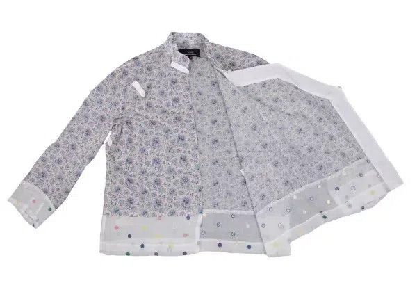 Comme des Garcons Comme Des Garcons Purple Vintage Floral Chinese Top Size M / US 6-8 / IT 42-44 - 5 Thumbnail