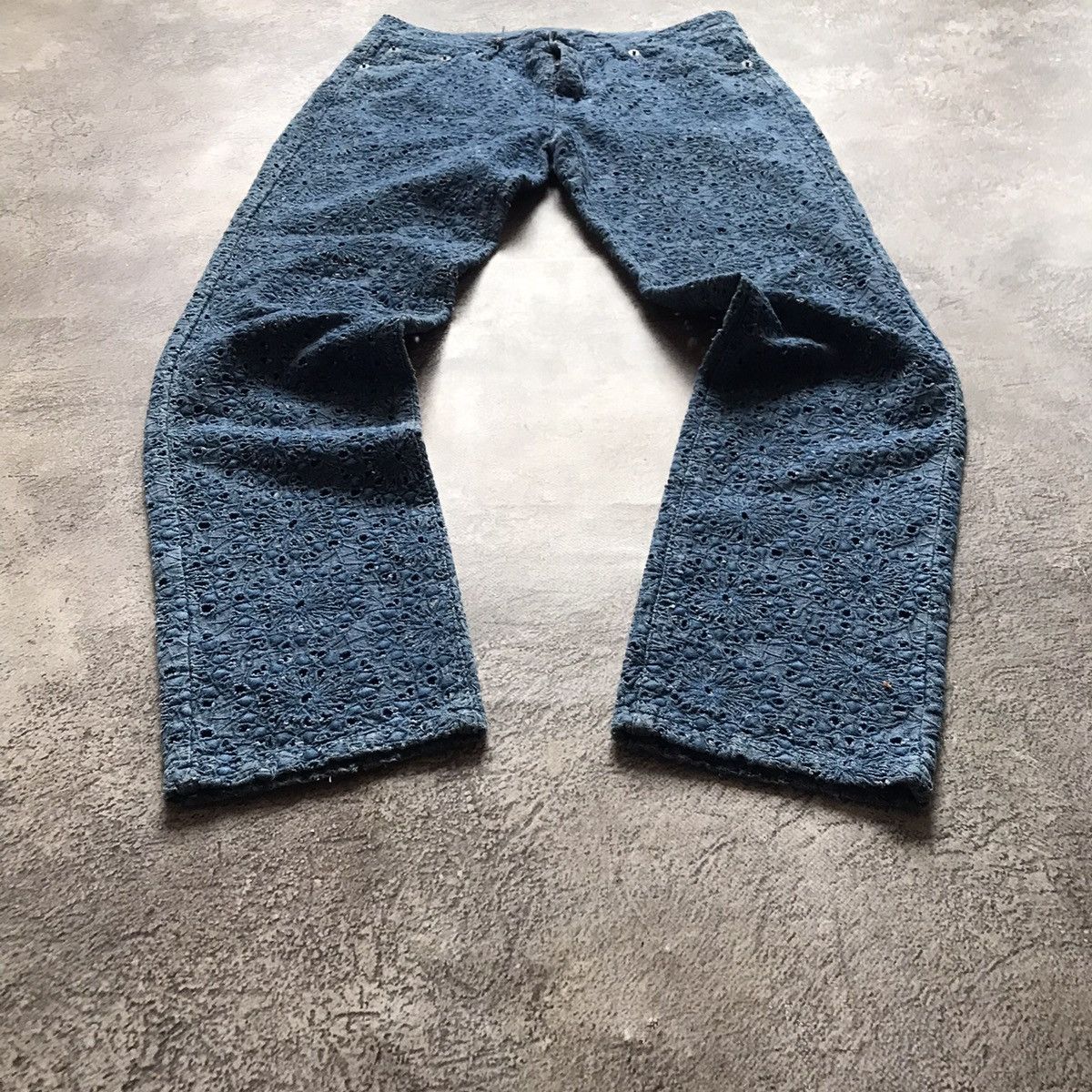 Vintage Vintage Y2K Baggy Distressed Mesh Sweatpants Grunge Logo 32 Size US 32 / EU 48 - 1 Thumbnail
