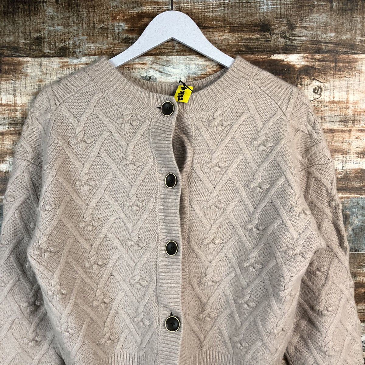 Vintage Japanese Brand Brown Cardigan Knitwear #A2182 Size S / US 4 / IT 40 - 5 Thumbnail