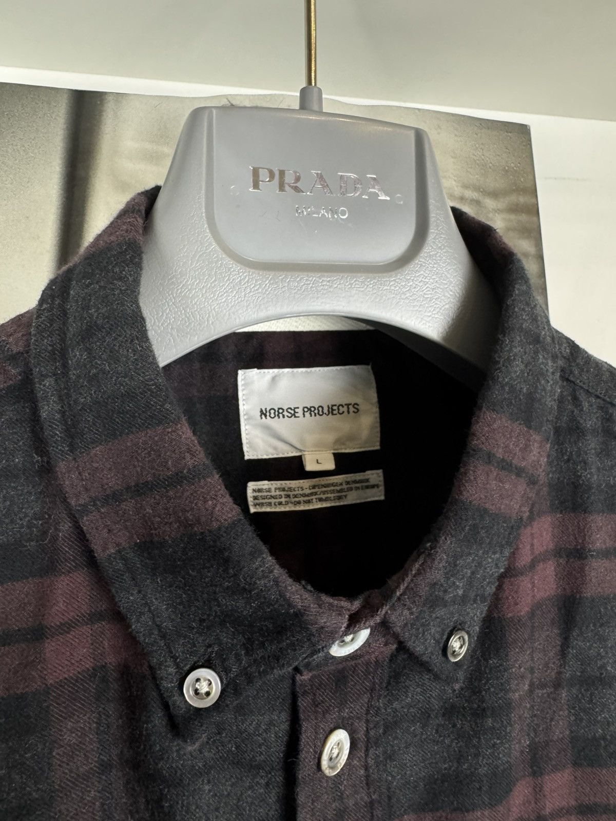 Norse Projects Norse project casual flannel shirt streetwear designer Size US L / EU 52-54 / 3 - 2 Thumbnail