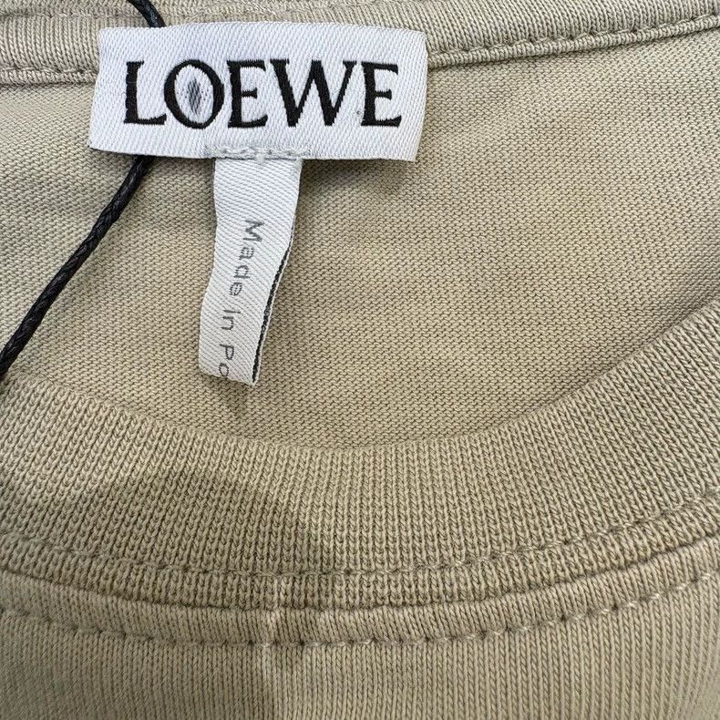 Loewe LOEWE Embroidered Logo printed fake pocket round neck shor Size XXS / US 00 / IT 34 - 3 Thumbnail