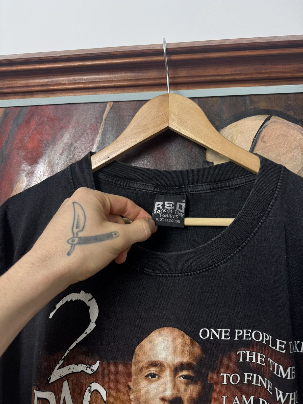 Band Tees Vintage 2Pac Tupac Shakur Tribute Rap Tee Rare Streetwear Size US XL / EU 56 / 4 - 3 Thumbnail