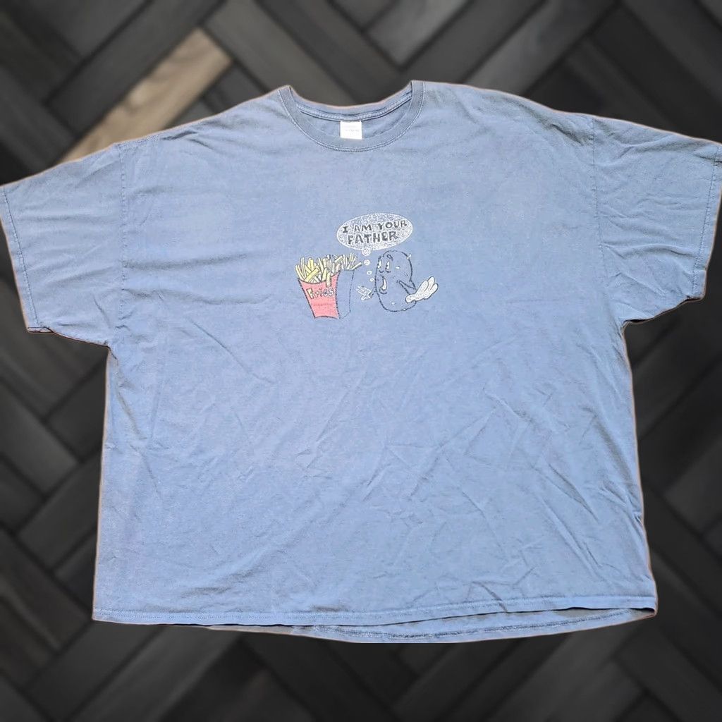 Gildan VINTAGE Gildan T-Shirt 5XL Potato Fries I Am Your Father Retro Animated Size US XXL / EU 58 / 5 - 1 Thumbnail