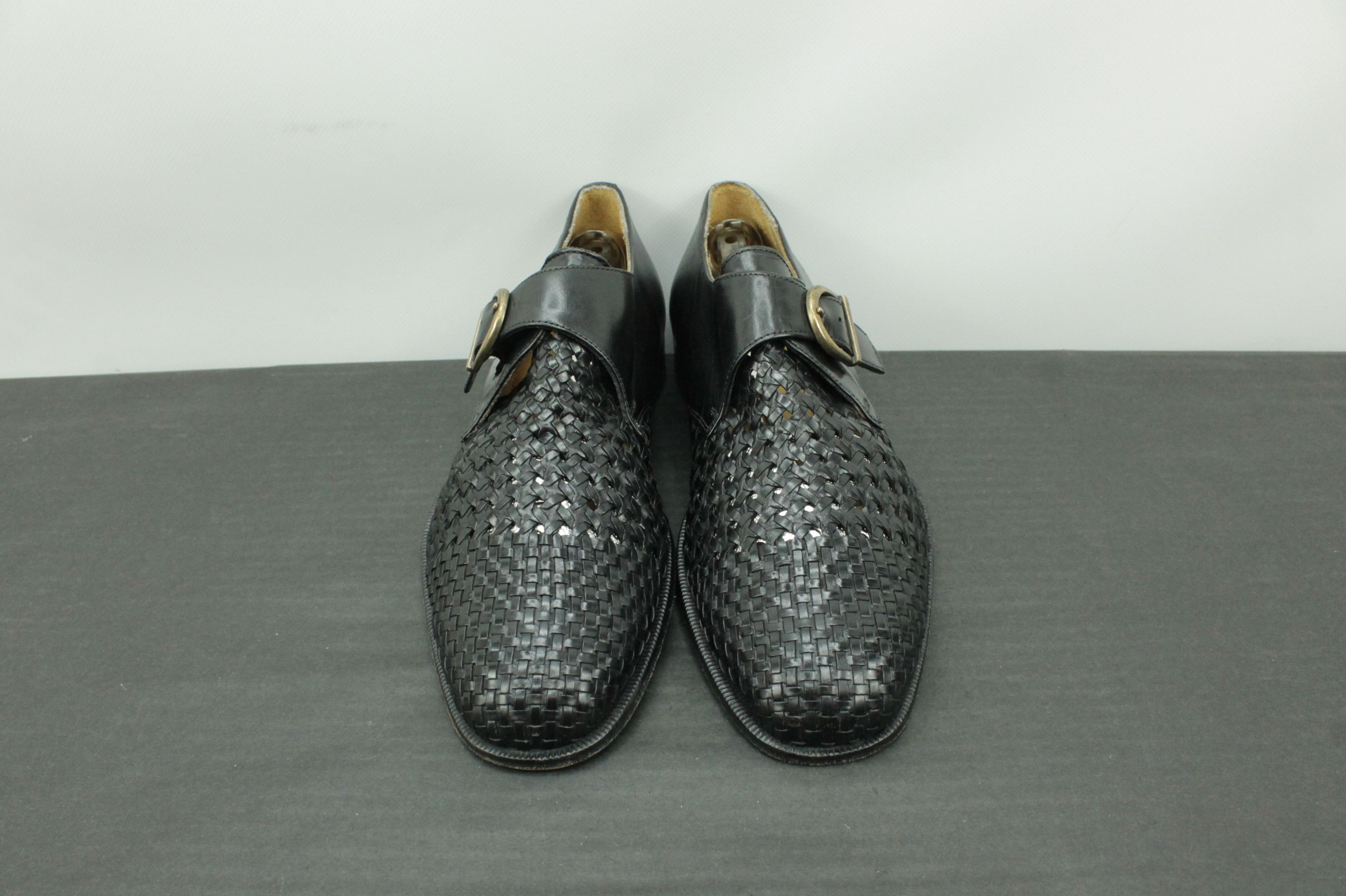 Bally Vintage Bally Lomondo Black Mesh Leather Dress Shoes Size US 9 / EU 42 - 2 Thumbnail