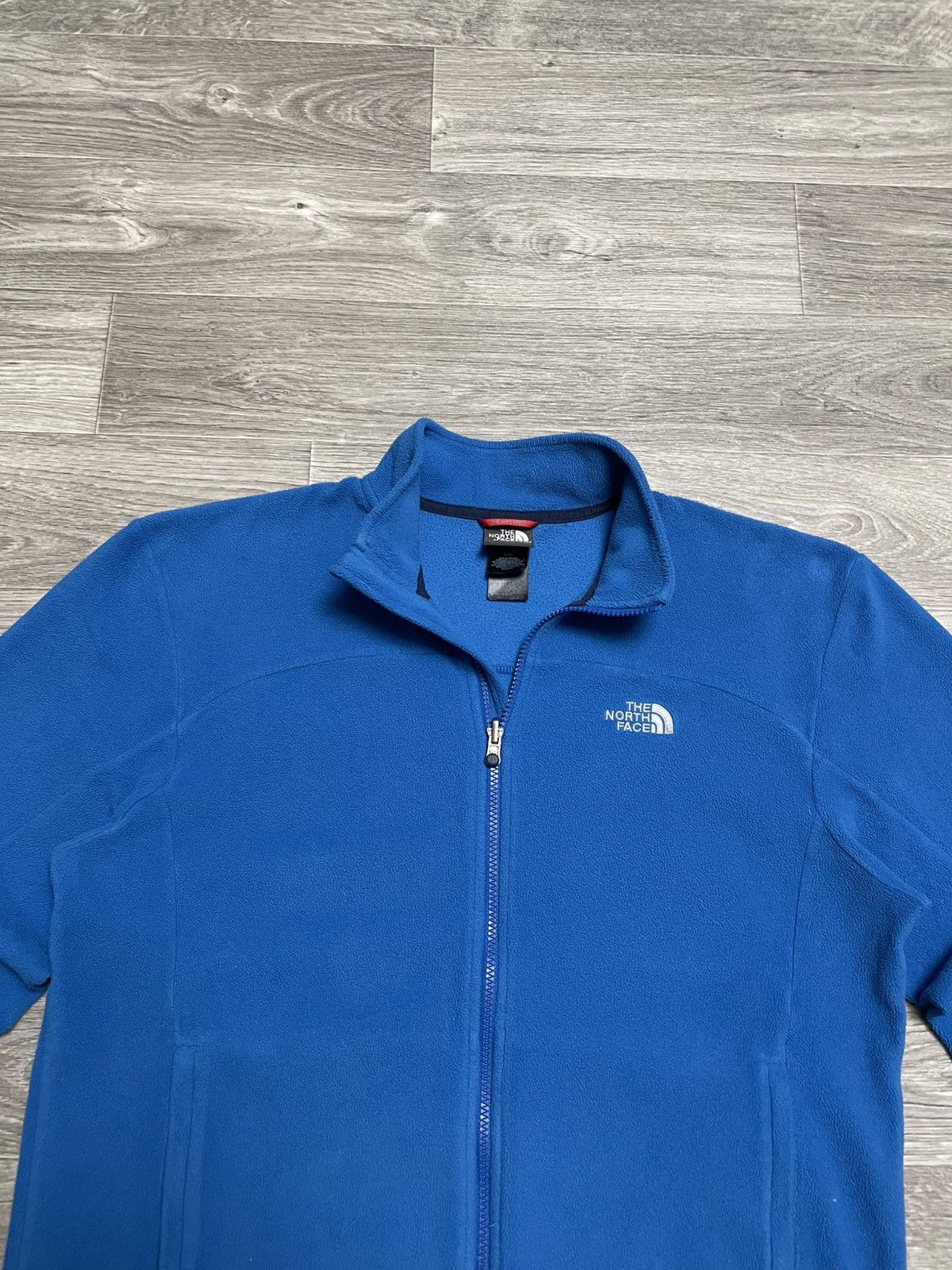The North Face Vintage The North Face Polartec Blue Full Zip Fleece Jacket Size US L / EU 52-54 / 3 - 2 Thumbnail