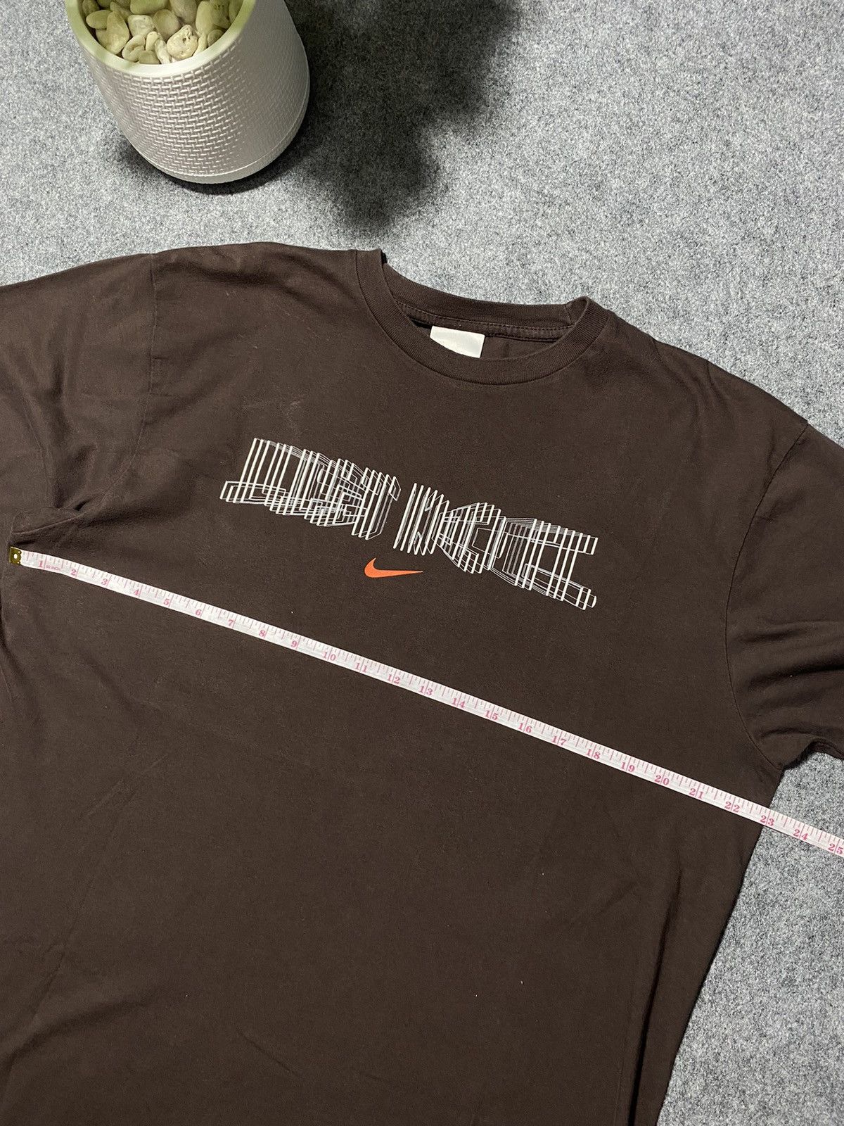 Nike × Vintage Nike Brown Just do it tee Rare T-shirt Size US XL / EU 56 / 4 - 8 Thumbnail