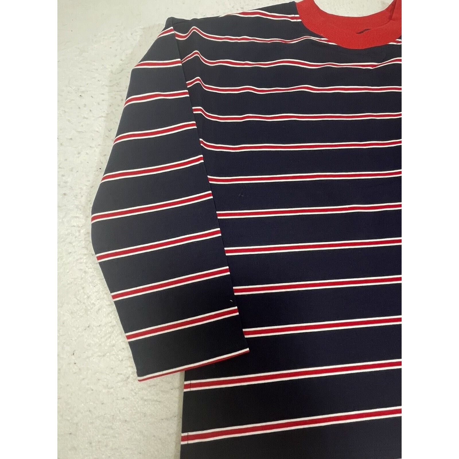 Nordstrom ABOUND Womens Navy Blue Red Striped Tee Size Small Size S / US 4 / IT 40 - 5 Thumbnail