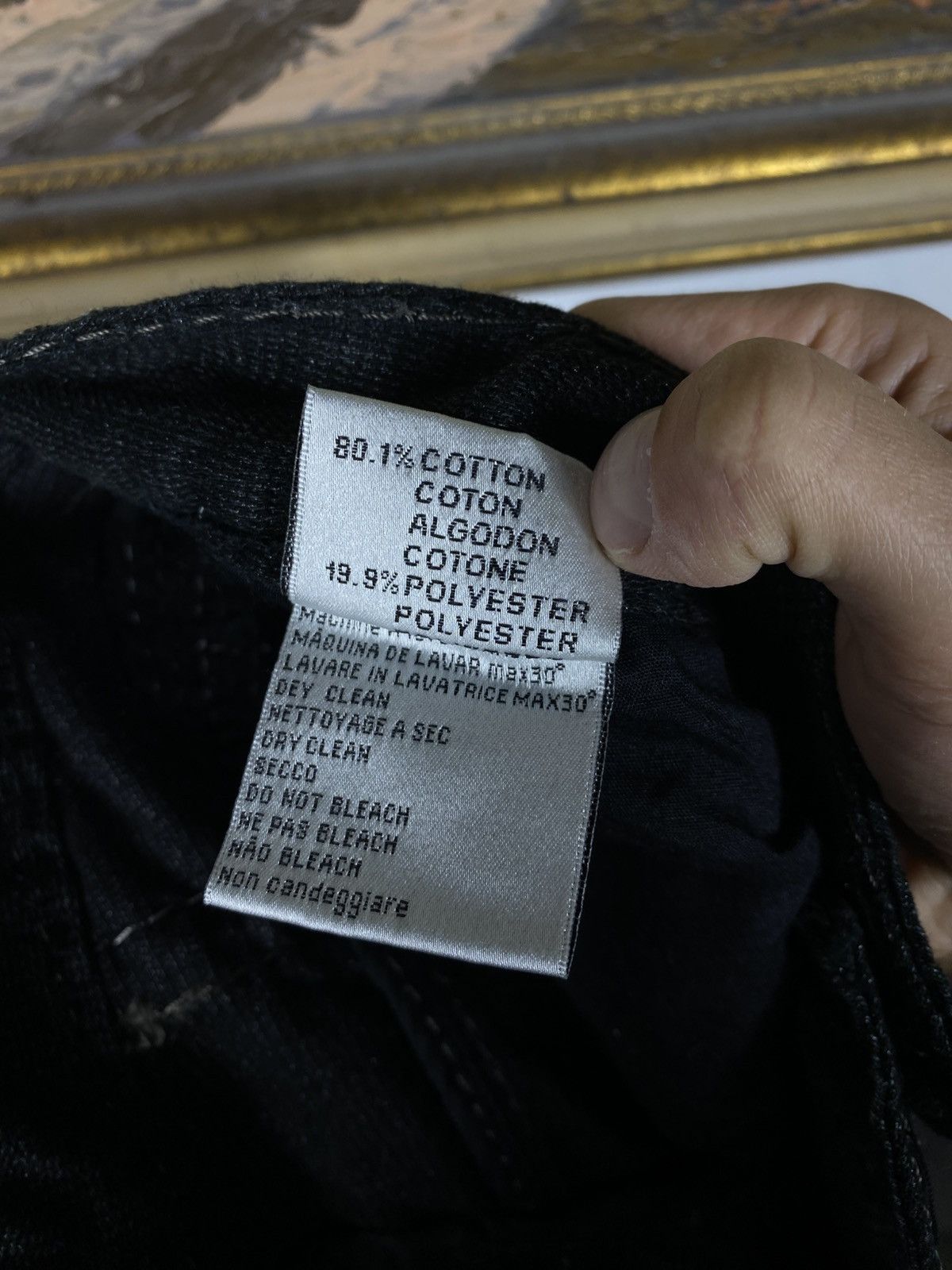 Japanese Brand × Vintage Kosmo Lupo Black Vintage Denim Jeans Avant Harde Trousers Size US 32 / EU 48 - 12 Thumbnail