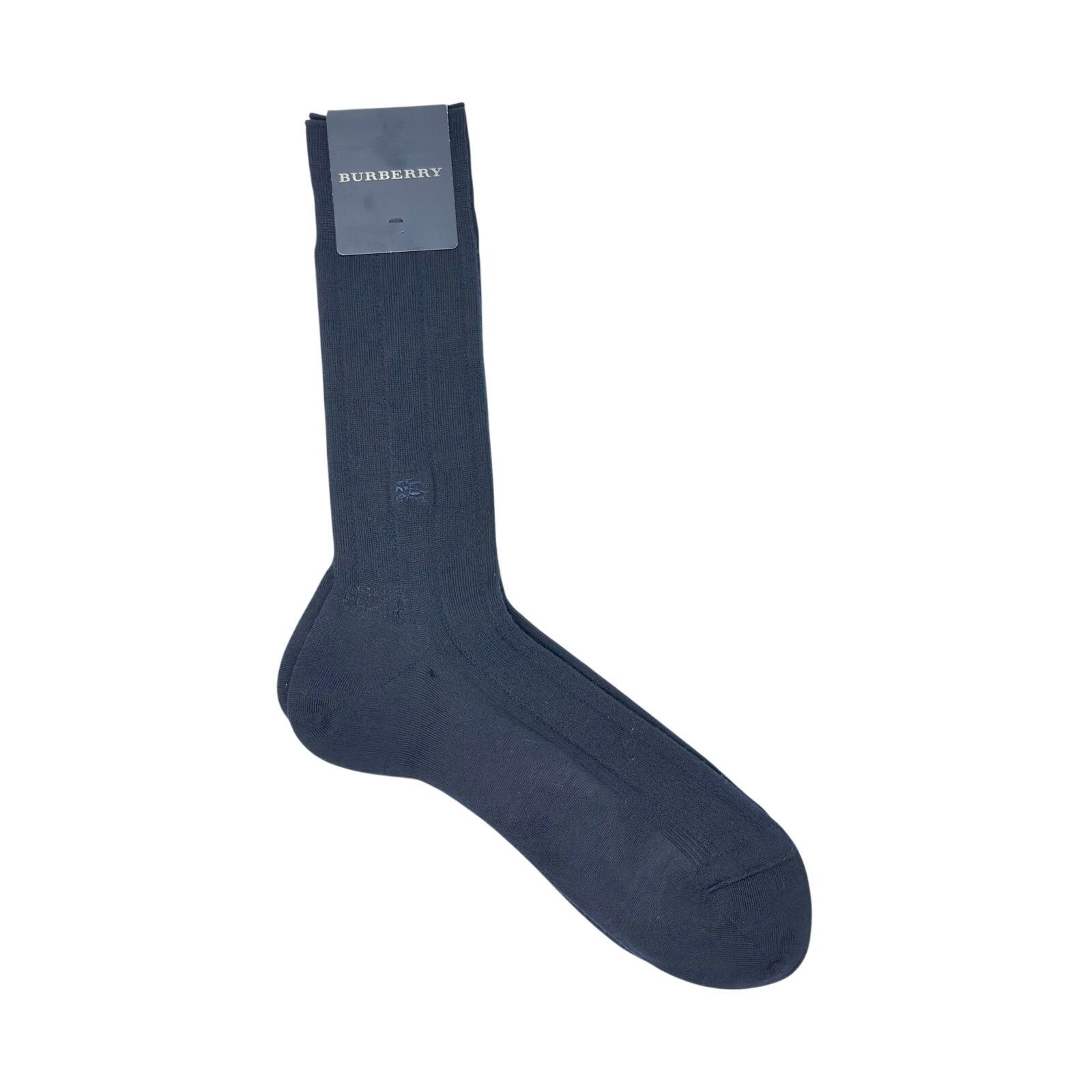 Burberry Burberry Navy Blue Dress Socks Size ONE SIZE - 2 Thumbnail