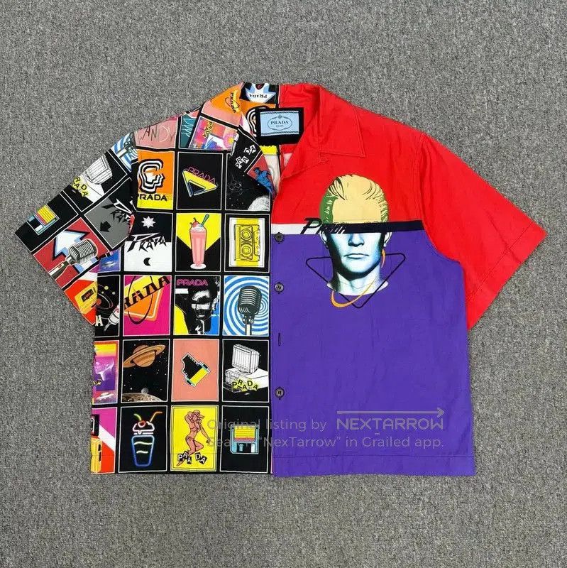 Prada Colorful Cotton Shirt for Men.