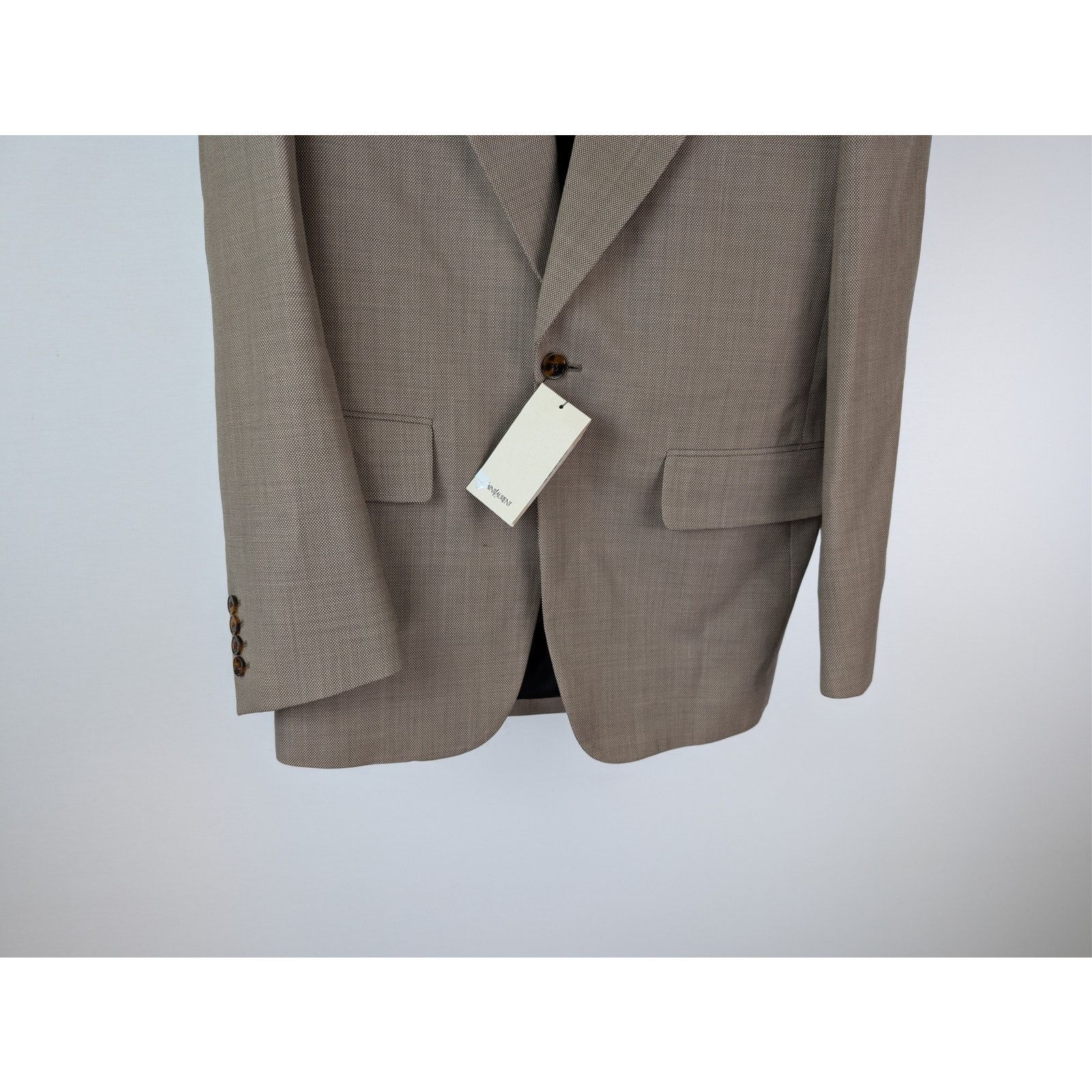Saint Laurent Paris o1rshd1 Blazer / Veste Sue Caviar Jacket in Brown Size US M / EU 48-50 / 2 - 3 Thumbnail