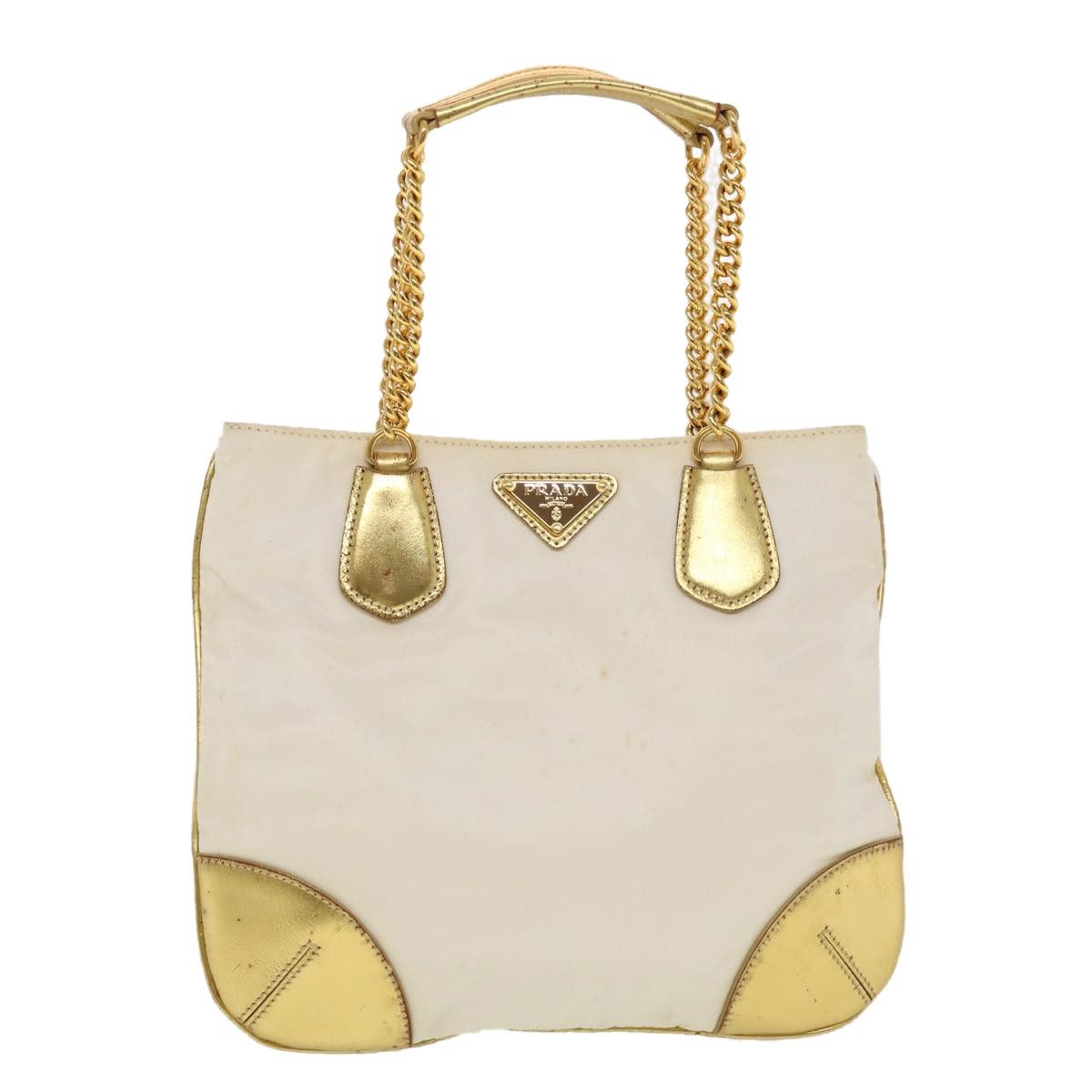 Prada Gold Synthetic Shoulder Bag (Pre-Owned) Size ONE SIZE - 1 Thumbnail
