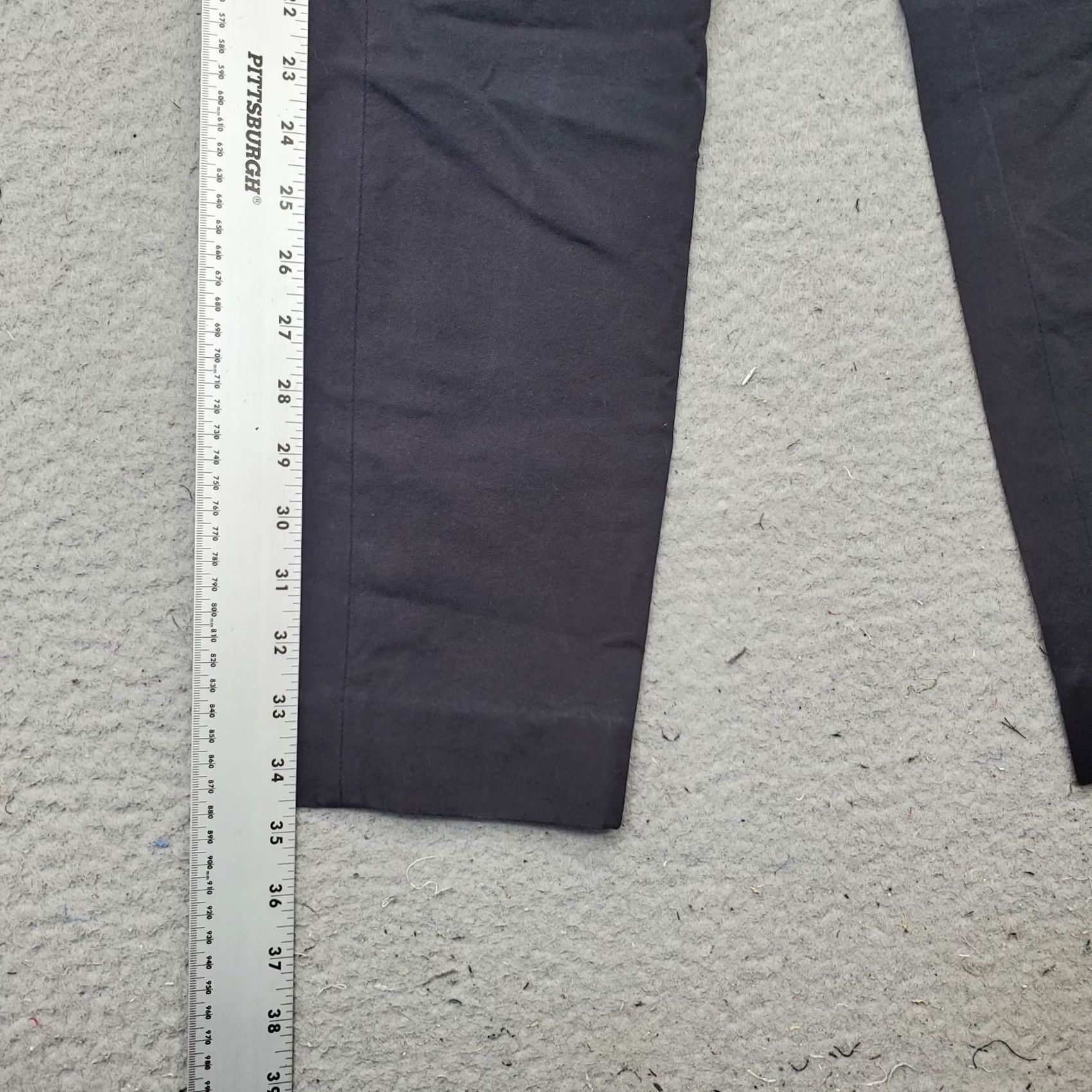 Everlane Everlane Ankle Pants Womens Size 0 Black Business Stretch Side Zip Straight Leg Size 25" / US 0 / IT 36 - 3 Thumbnail
