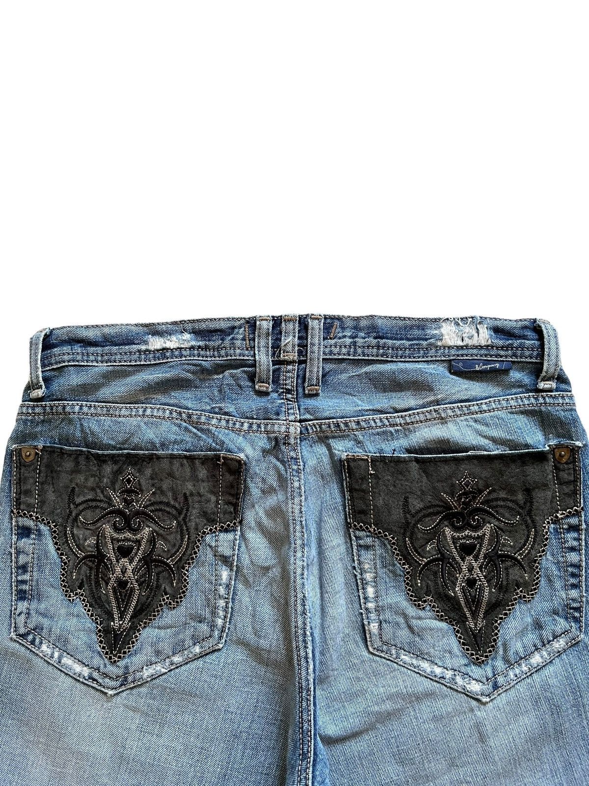 Japanese Brand Vintage Japanese Brand Loose Embellished Jean Shorts Jorts Size US 31 - 7 Thumbnail