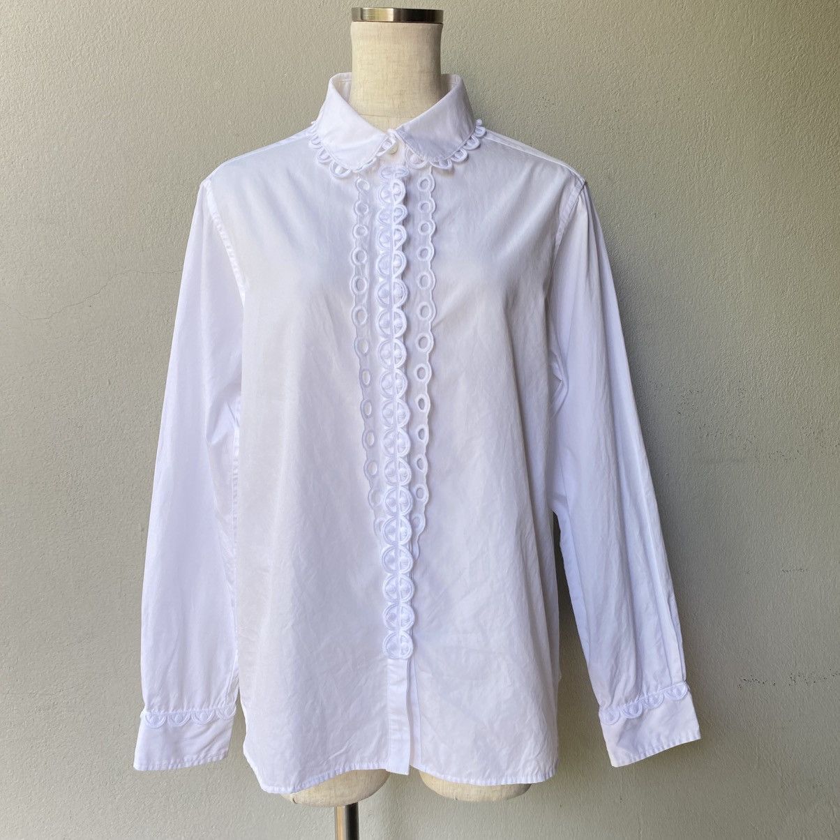 Tsumori Chisato Tsumori Chisato White Ruffle Collar Blouse Size XS / US 0-2 / IT 36-38 - 1 Thumbnail