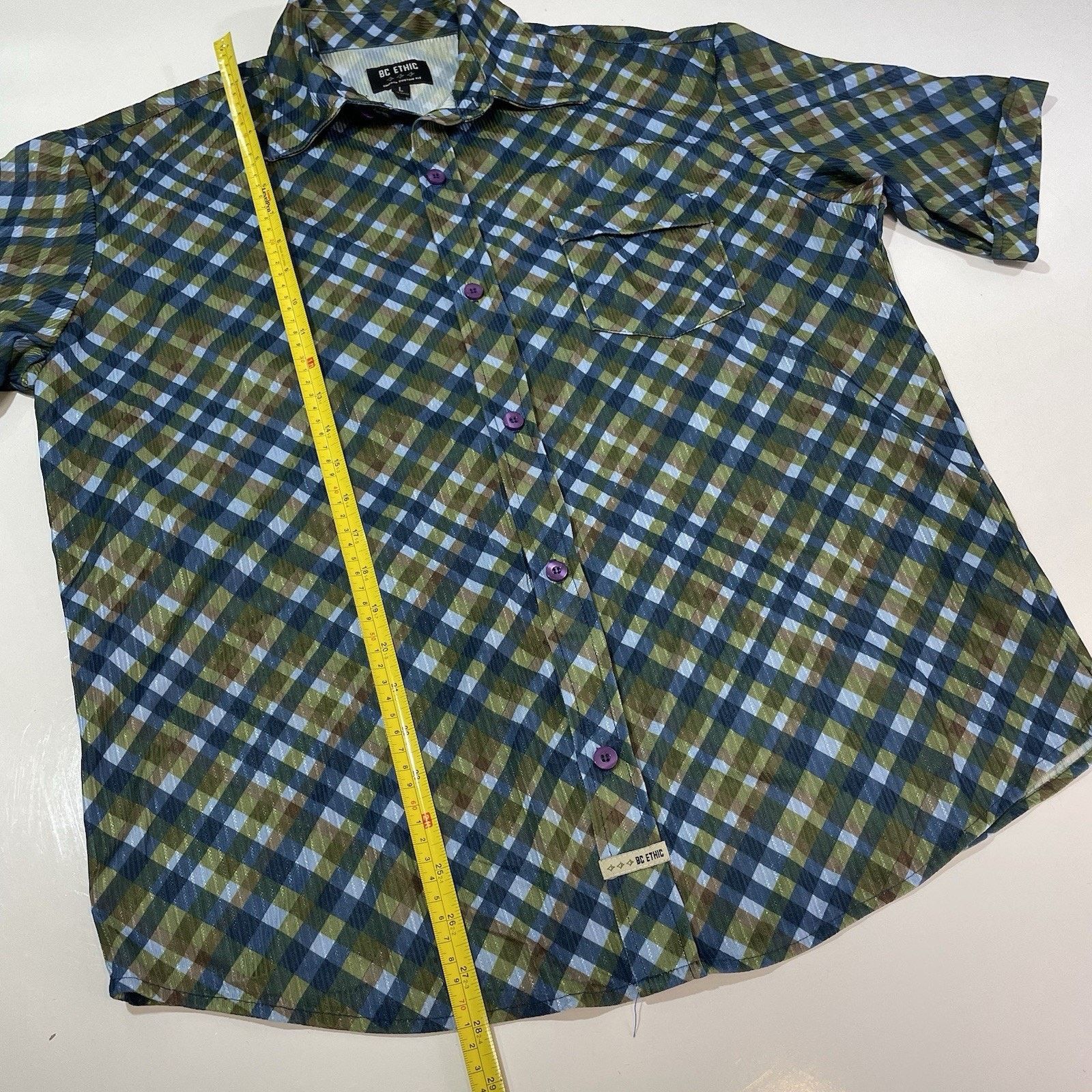 Bc Ethic BC Ethic Men’s Lounge Club Shirt Lg Textured Shine Casual Size US L / EU 52-54 / 3 - 5 Thumbnail