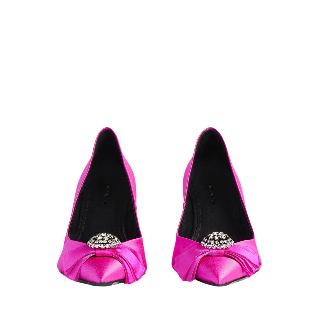 BALENCIAGA Avenue Palazzo $1350 Fuchsia 90mm Pumps New & Aut