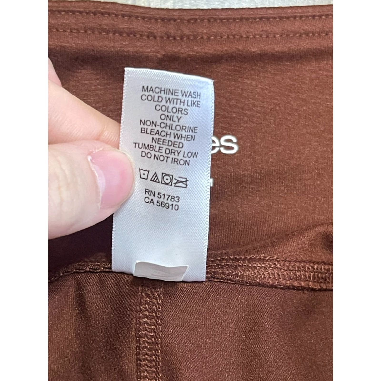 Vintage Maurices Women's Plus 2X Shorts Brown Legging Pull On Casual Modern Athletic Size 40" / US 18 - 6 Thumbnail